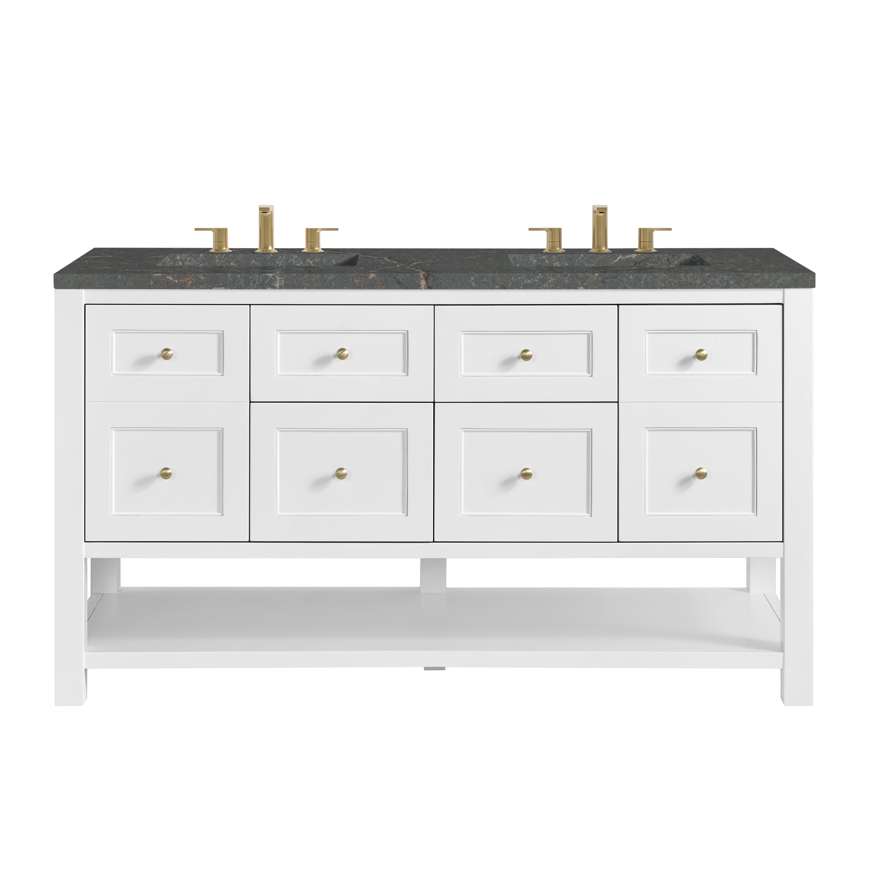 Bright White / Parisien Bleu - 3 Faucet Holes