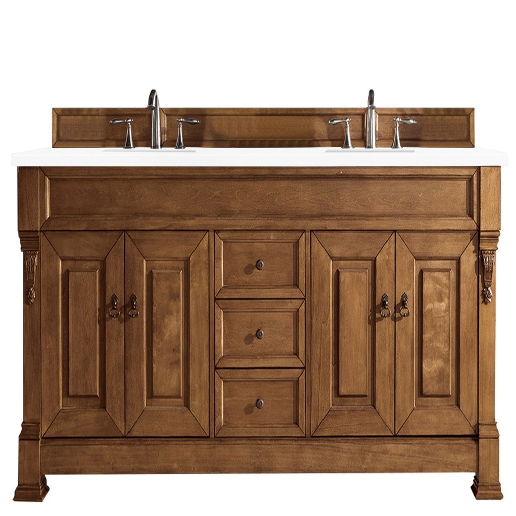 Country Oak / White Zeus - 3 Faucet Holes