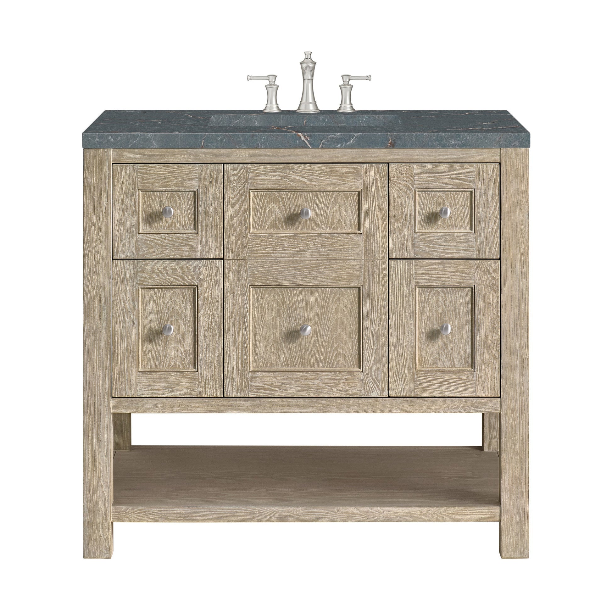 Whitewashed Oak / Parisien Bleu - 3 Faucet Holes