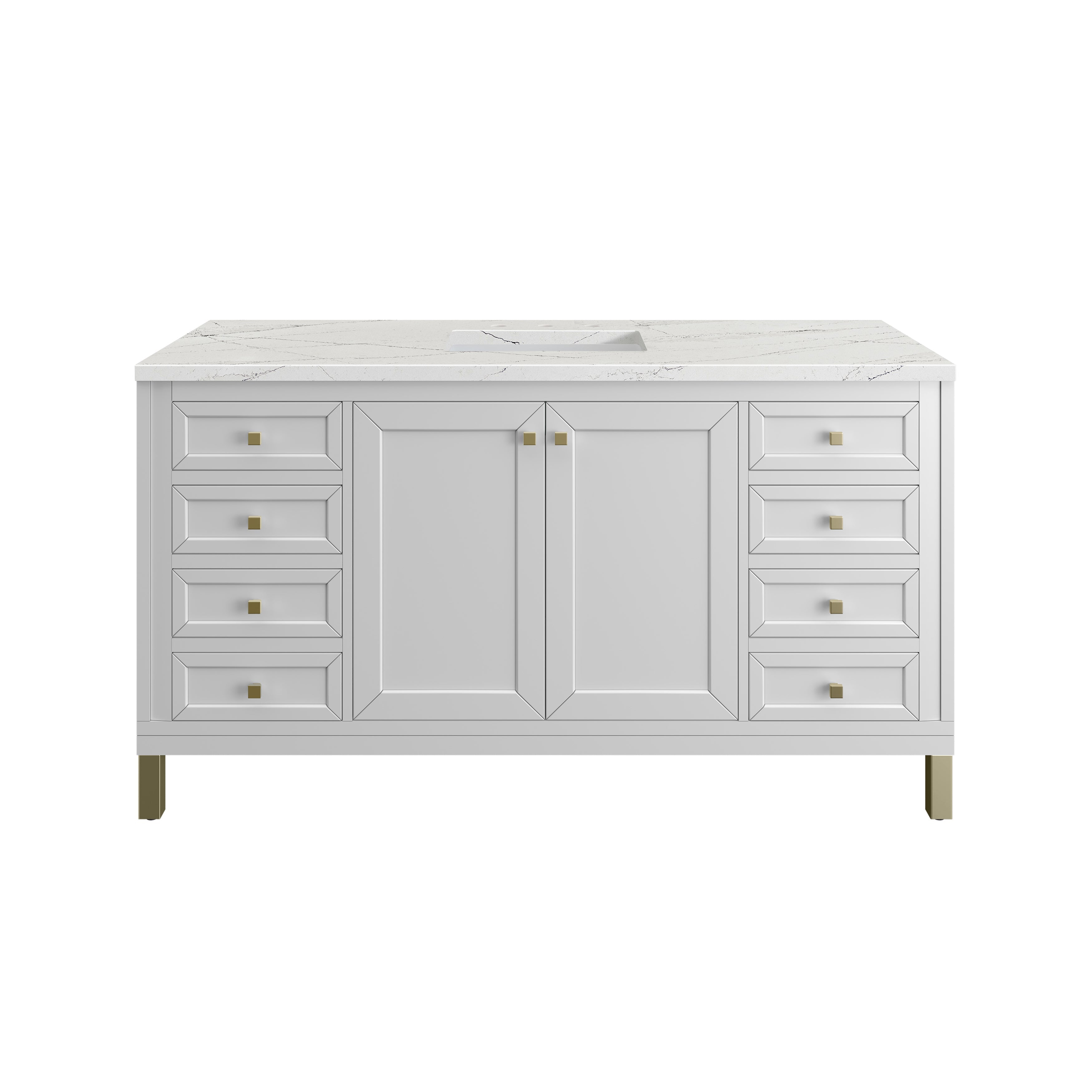 Glossy White / Ethereal Noctis - 3 Faucet Holes