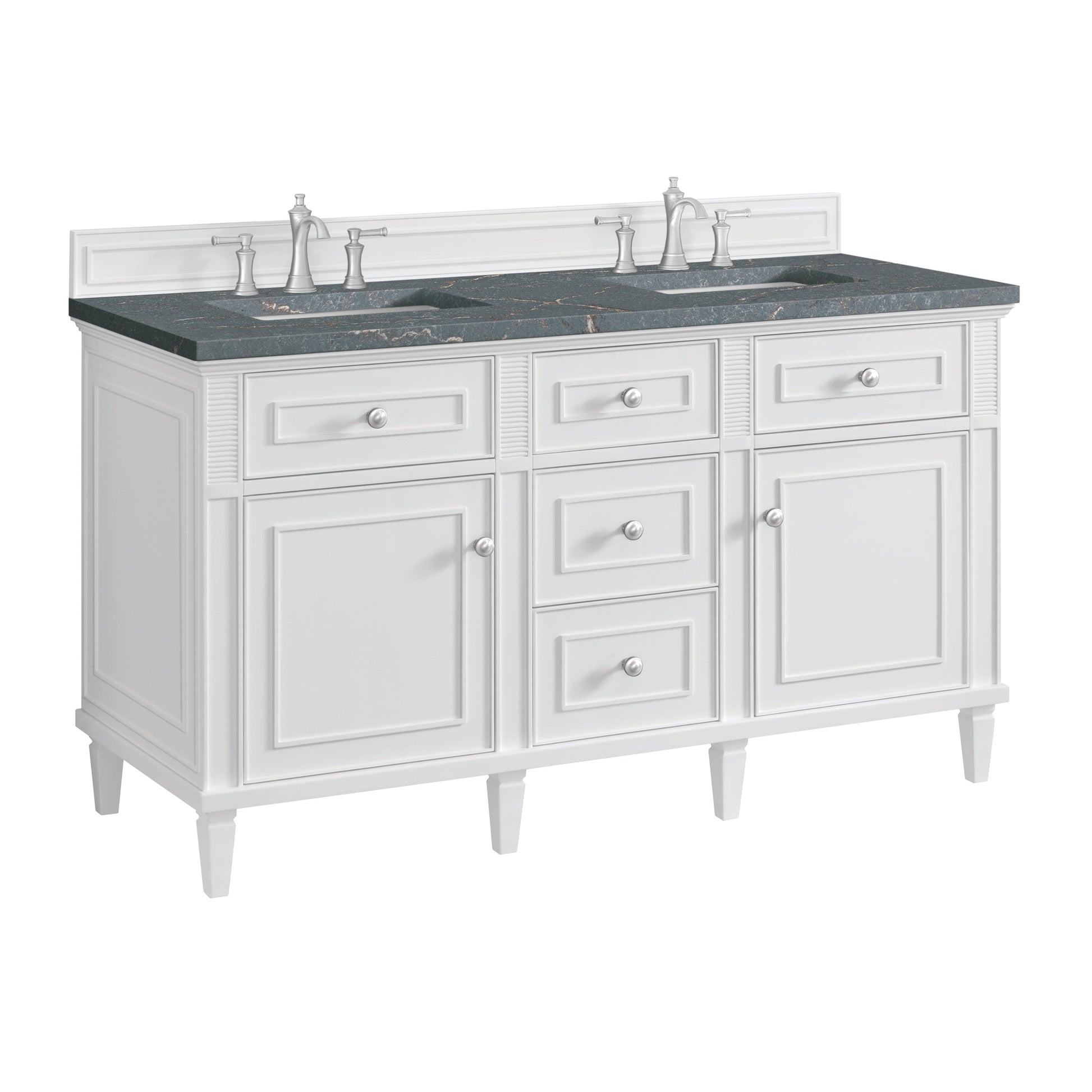Bright White / Parisien Bleu - 3 Faucet Holes