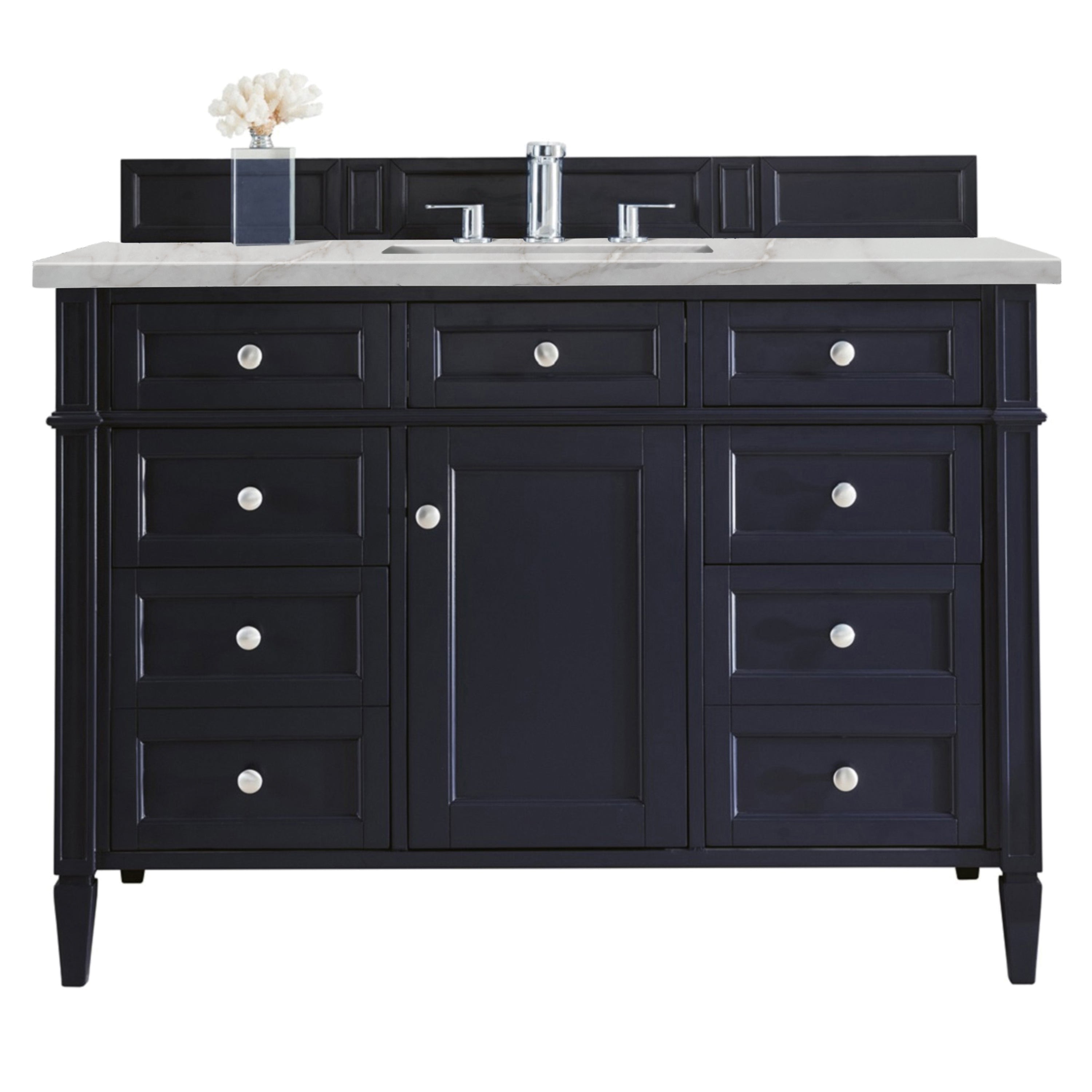 Victory Blue / Victorian Silver - 3 Faucet Holes