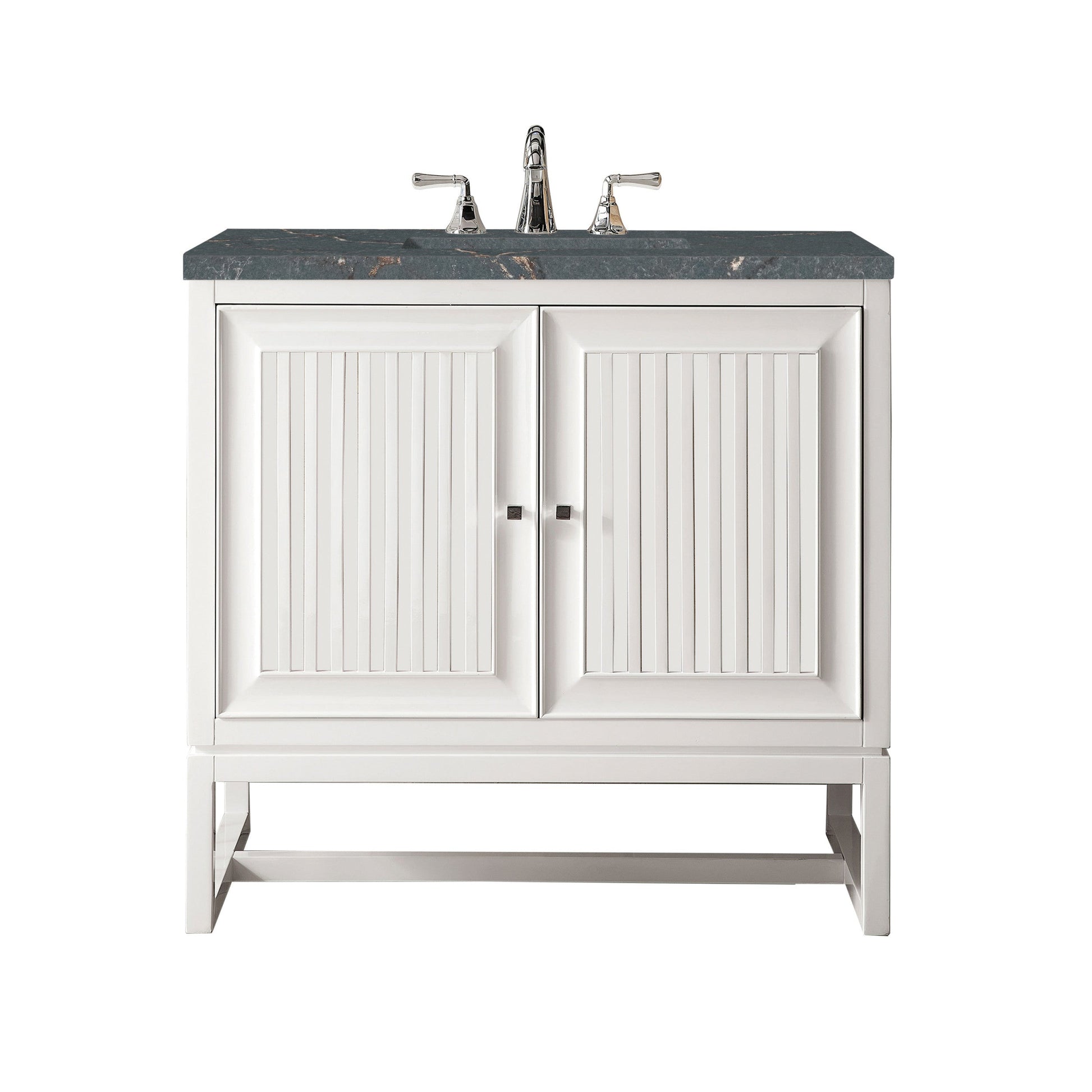 Glossy White / Parisien Bleu - 3 Faucet Holes