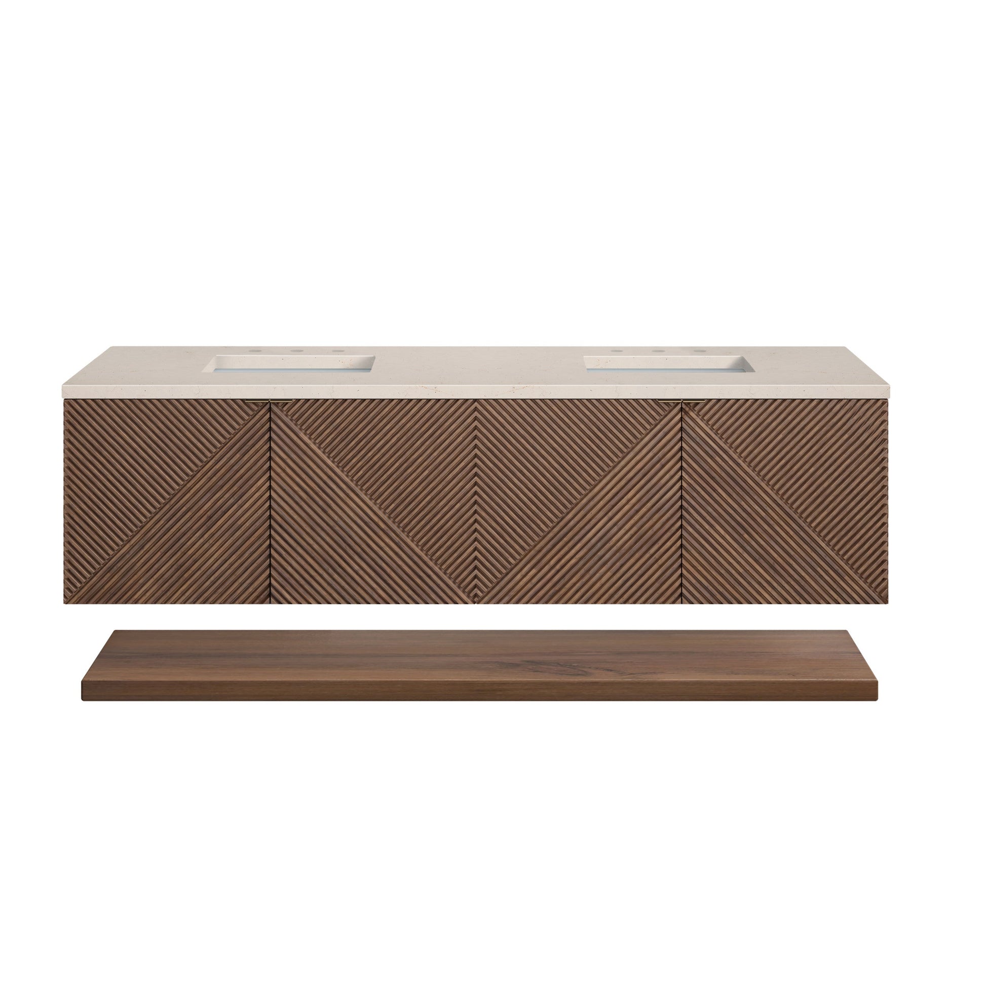 Chestnut / Eternal Marfil - 3 Faucet Holes