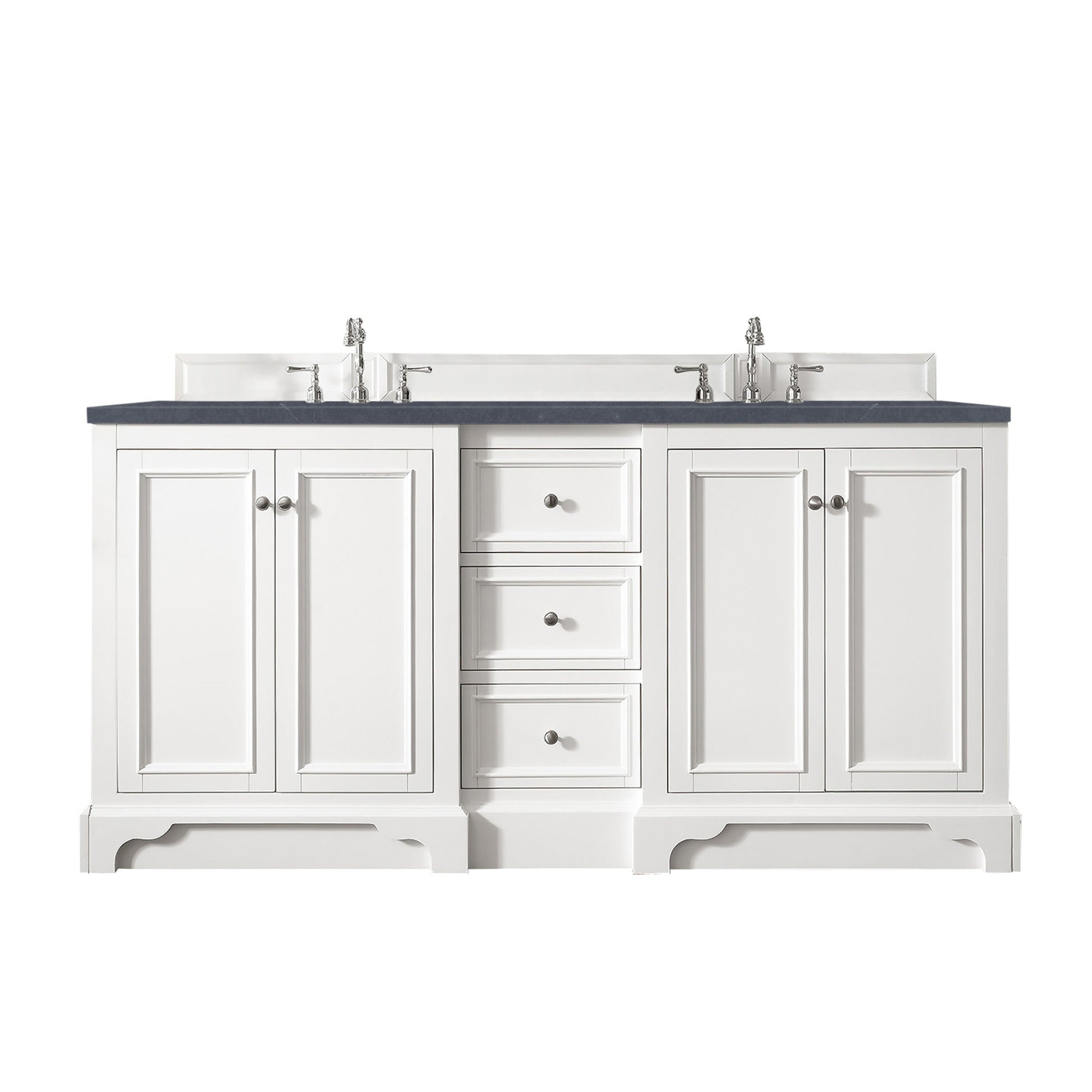 Bright White / Charcoal Soapstone - 3 Faucet Holes