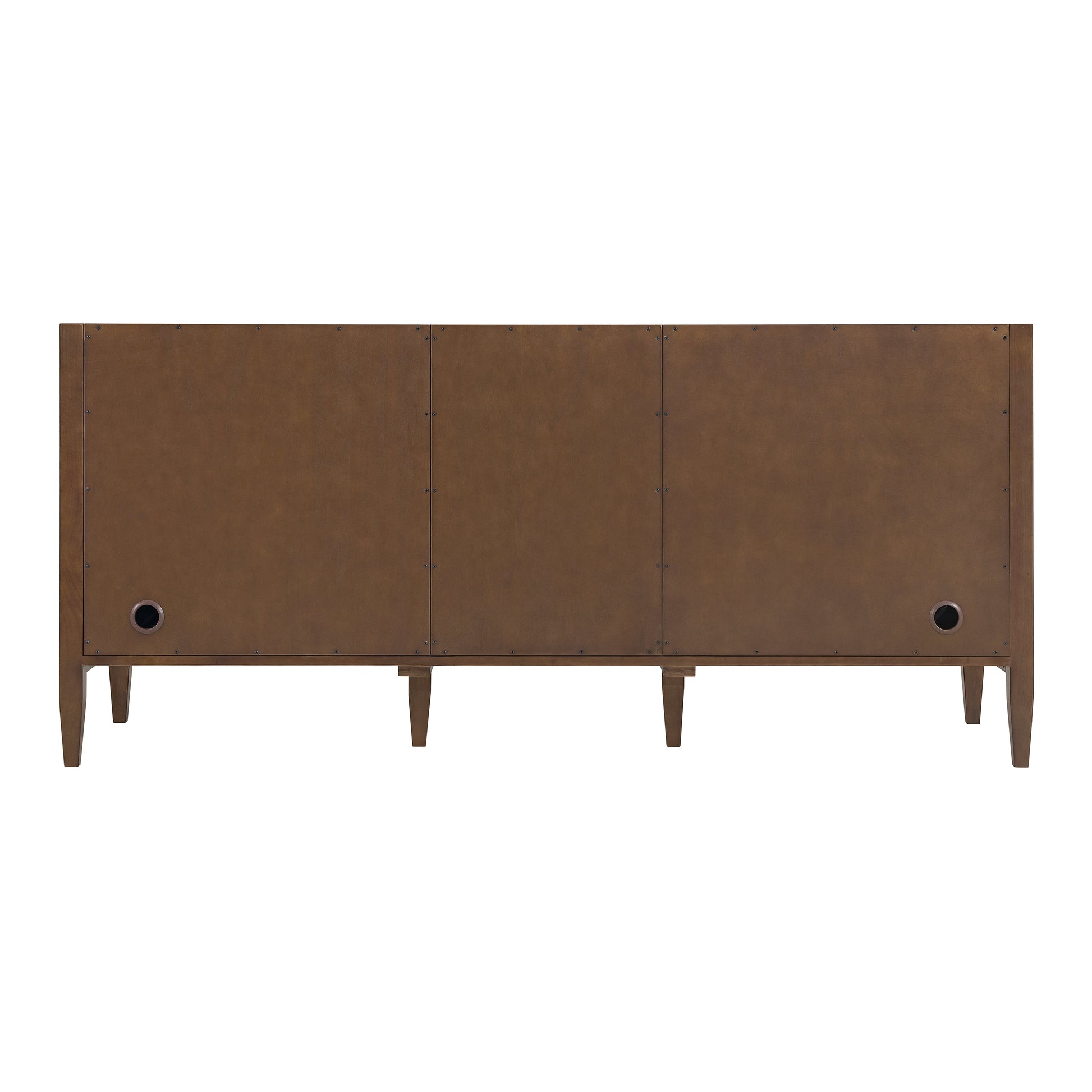 Mid-Century Walnut / Victorian Silver - 3 Faucet Holes