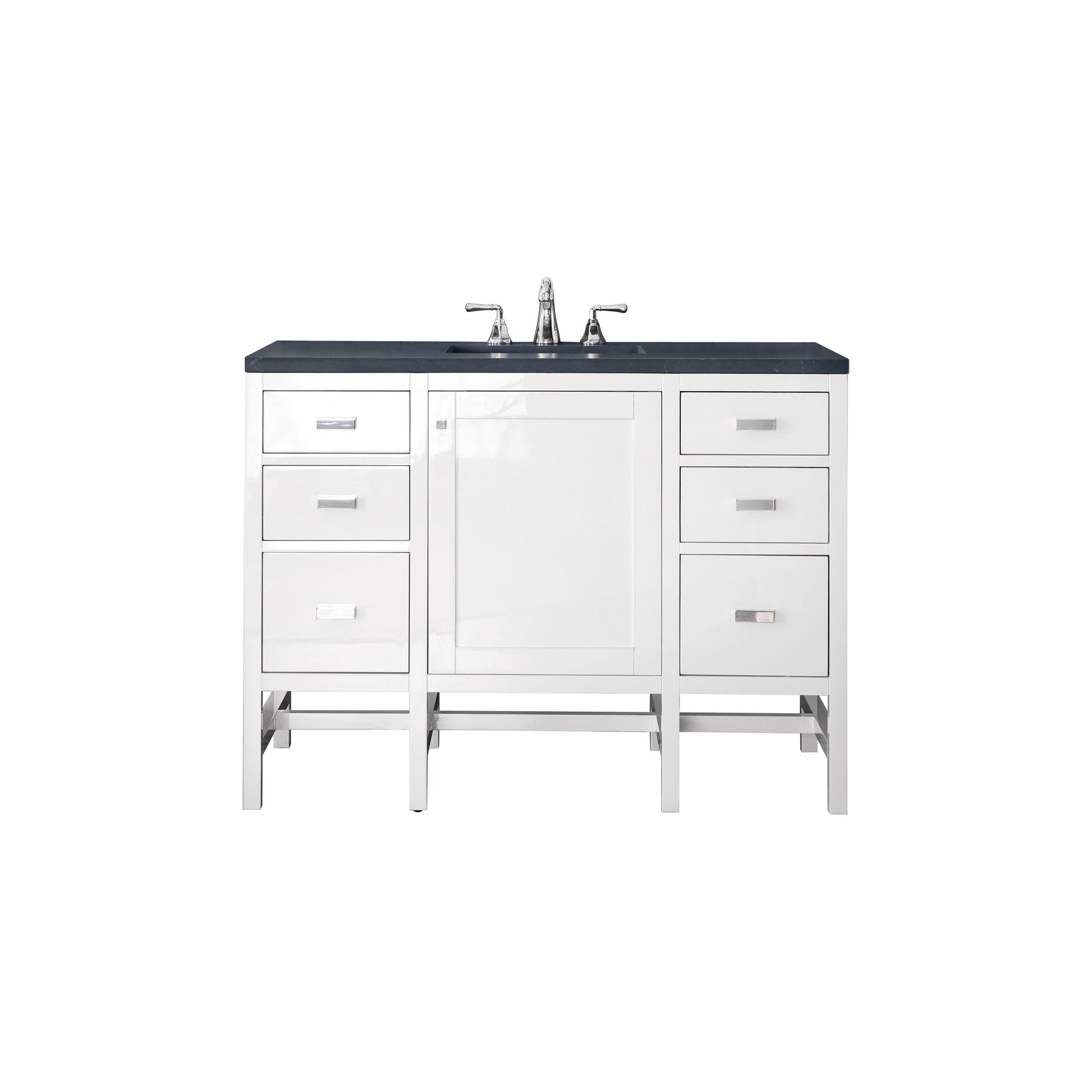 Glossy White / Charcoal Soapstone - 3 Faucet Holes