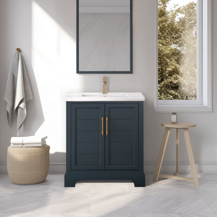 Vanity Art Madison 30" Single Sink 2 Door Bathroom Vanity with Top