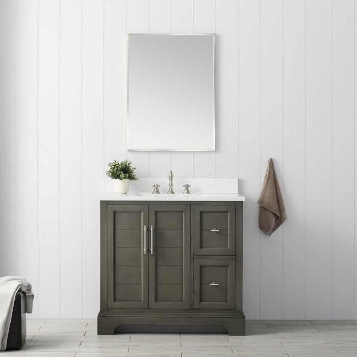 Vanity Art Madison 36" Single Sink 2 Door and Drawer Bathroom Vanity with Top