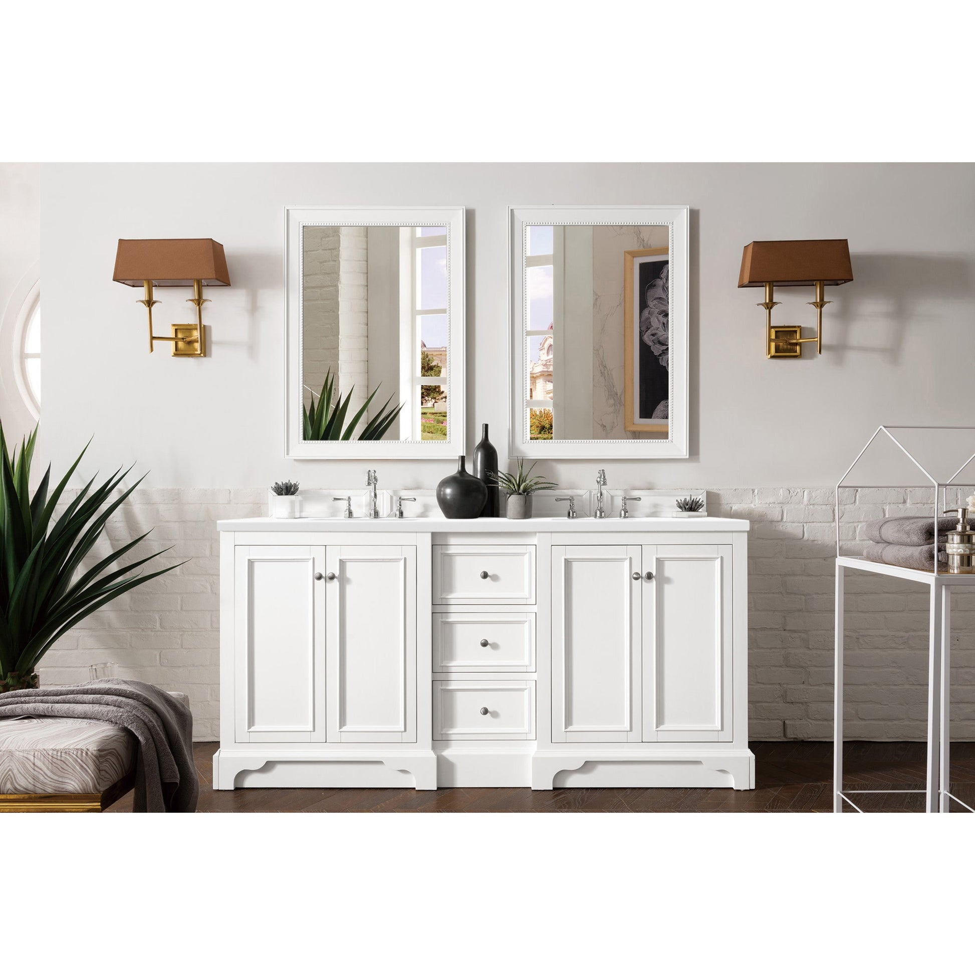 Bright White / White Zeus - 3 Faucet Holes