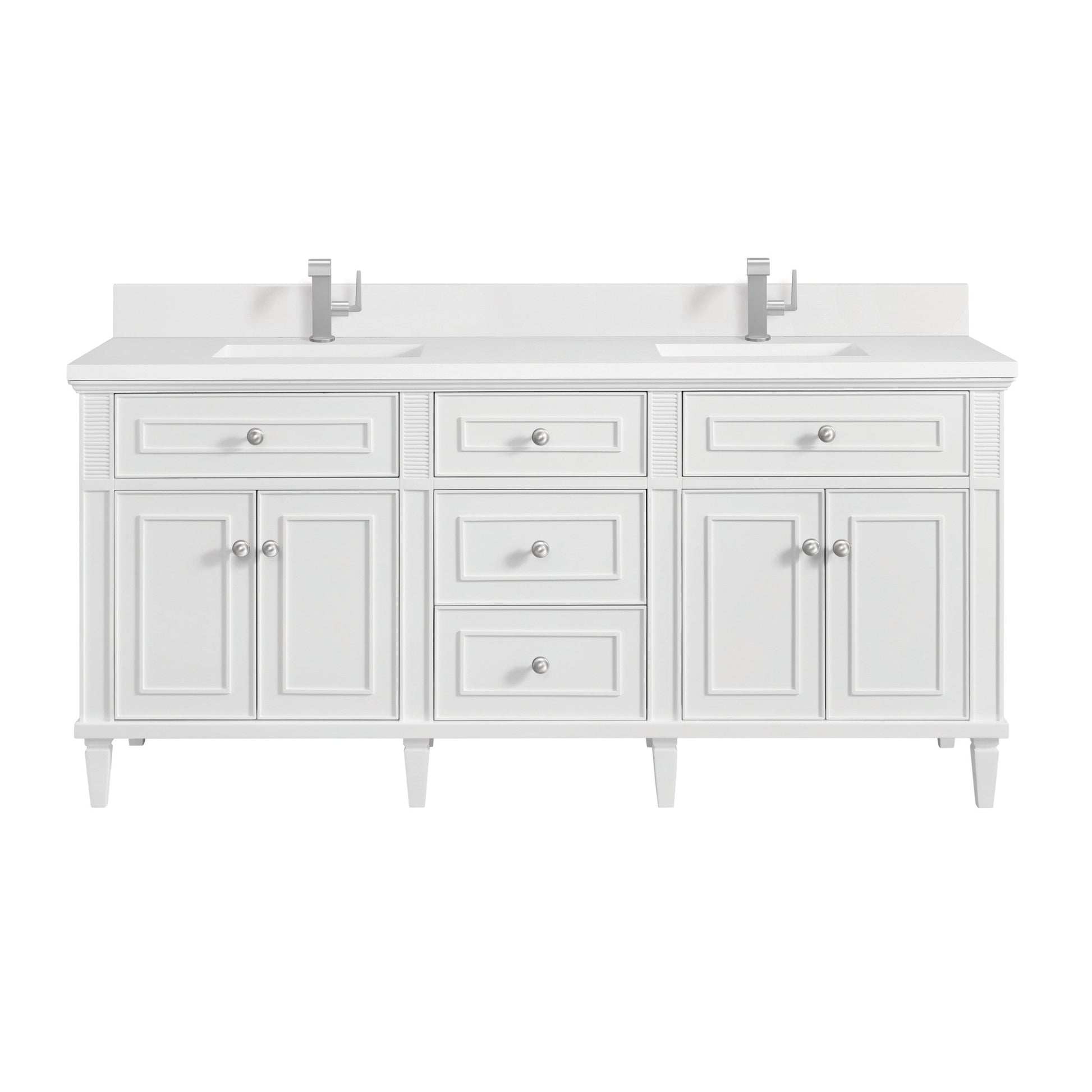 Bright White / White Zeus - 1 Faucet Hole