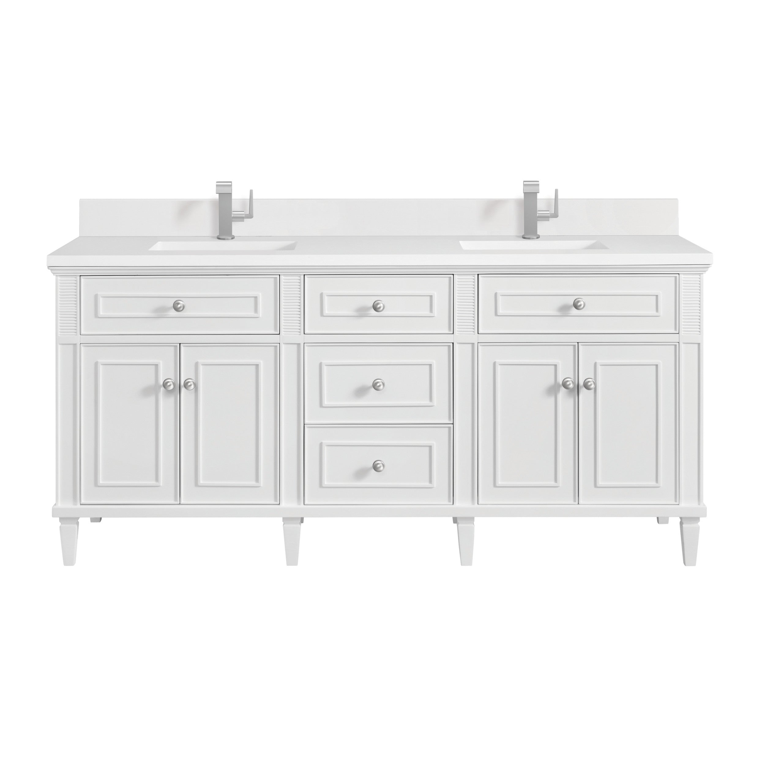 Bright White / White Zeus - 1 Faucet Hole