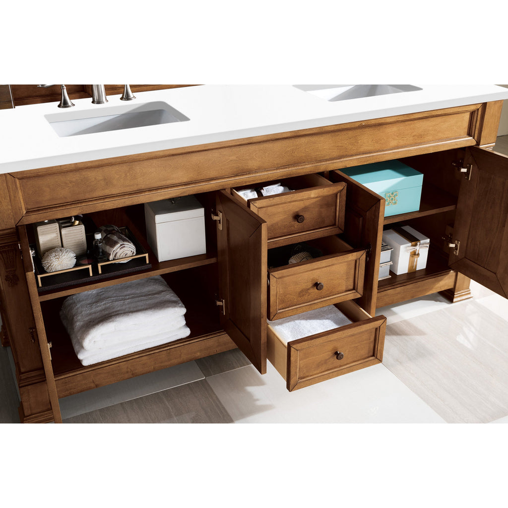 Country Oak / White Zeus - 3 Faucet Holes