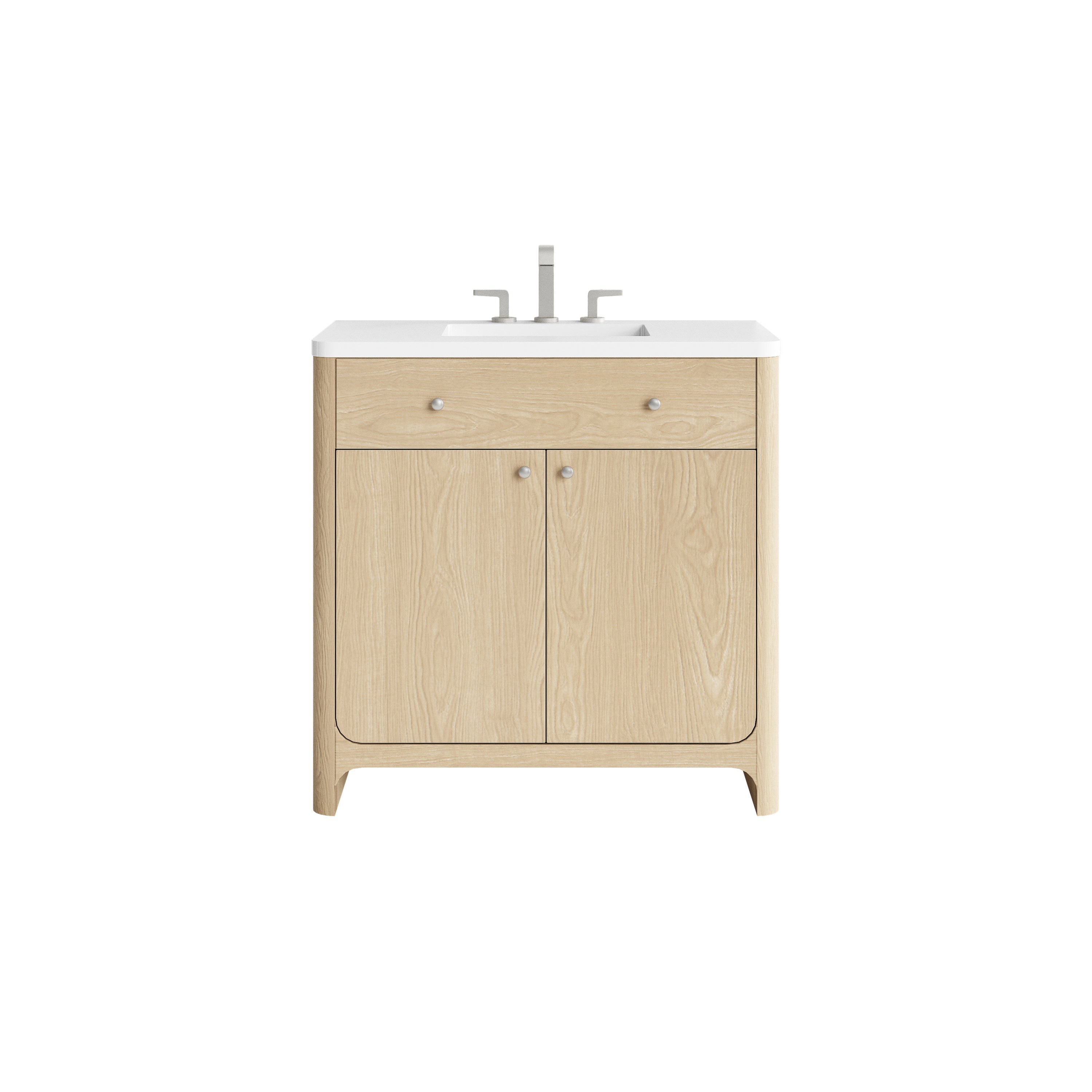 Coastal Driftwood / White Zeus - 3 Faucet Hole