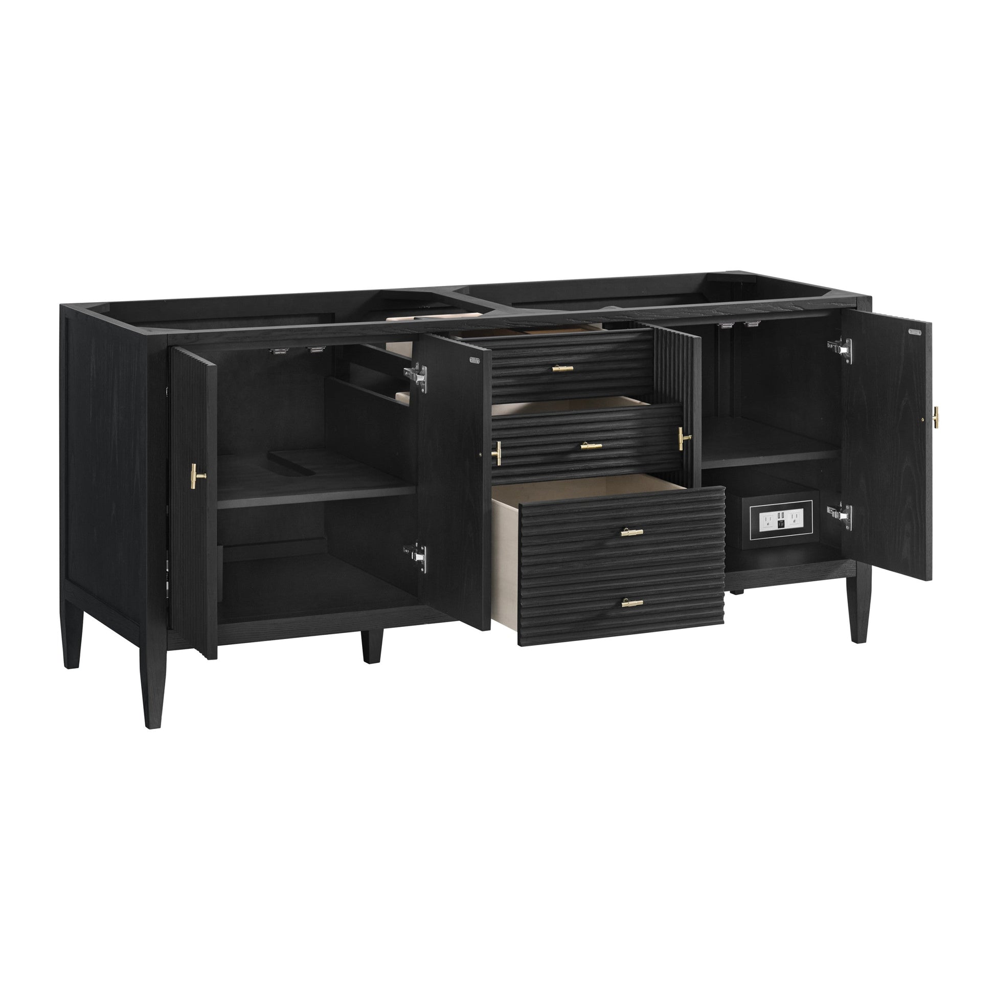 Carbon Oak / No Countertop