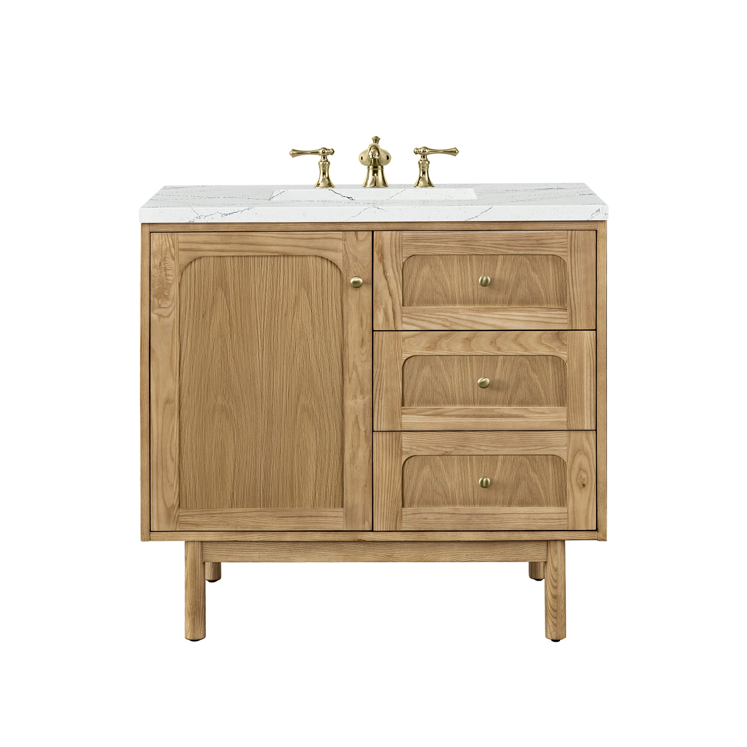 Light Natural Oak / Ethereal Noctis - 3 Faucet Holes