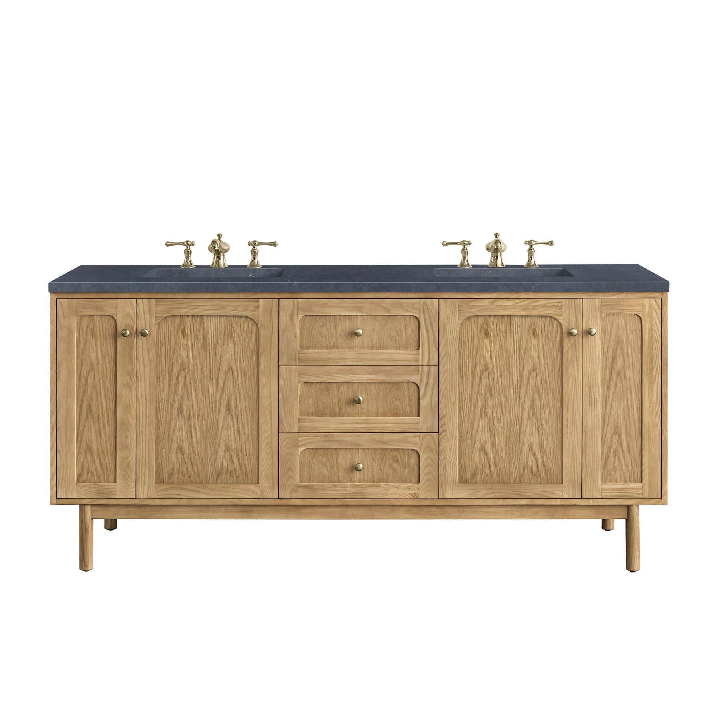 Light Natural Oak / Charcoal Soapstone - 3 Faucet Holes