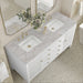 Bright White / Victorian Silver - 3 Faucet Holes