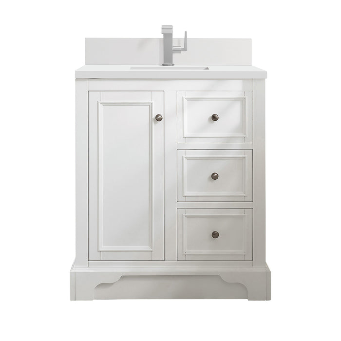 Bright White / White Zeus - 1 Faucet Hole