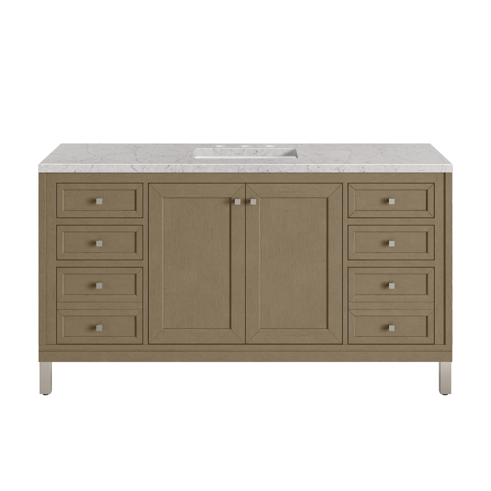 Walnut Whisper / Eternal Jasmine Pearl - 3 Faucet Holes