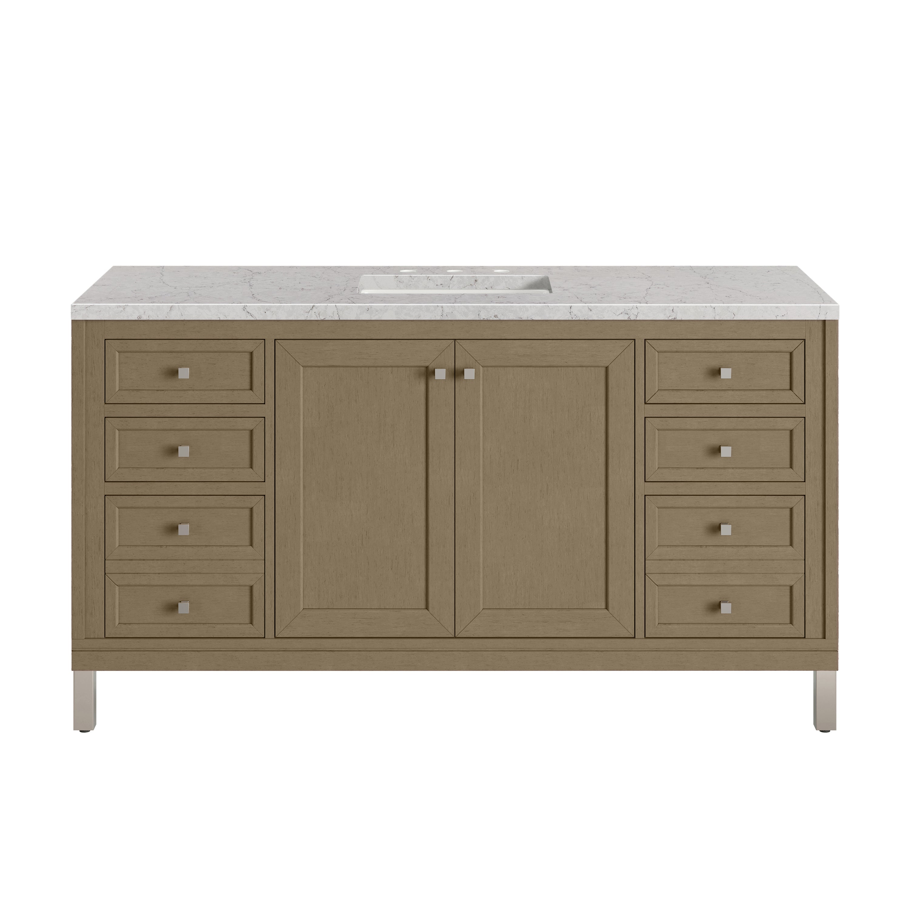 Walnut Whisper / Eternal Jasmine Pearl - 3 Faucet Holes