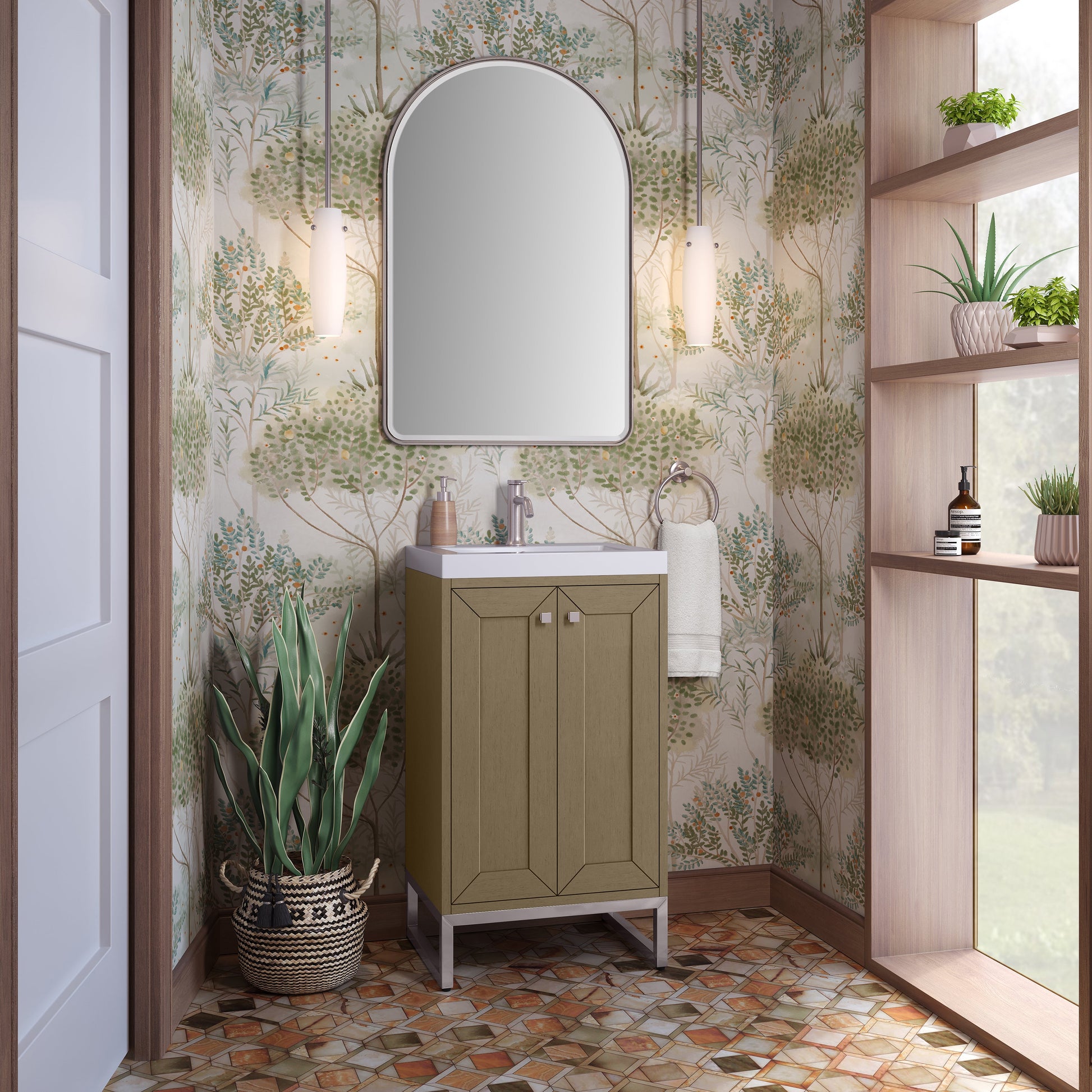 Walnut Whisper / Brushed Nickel