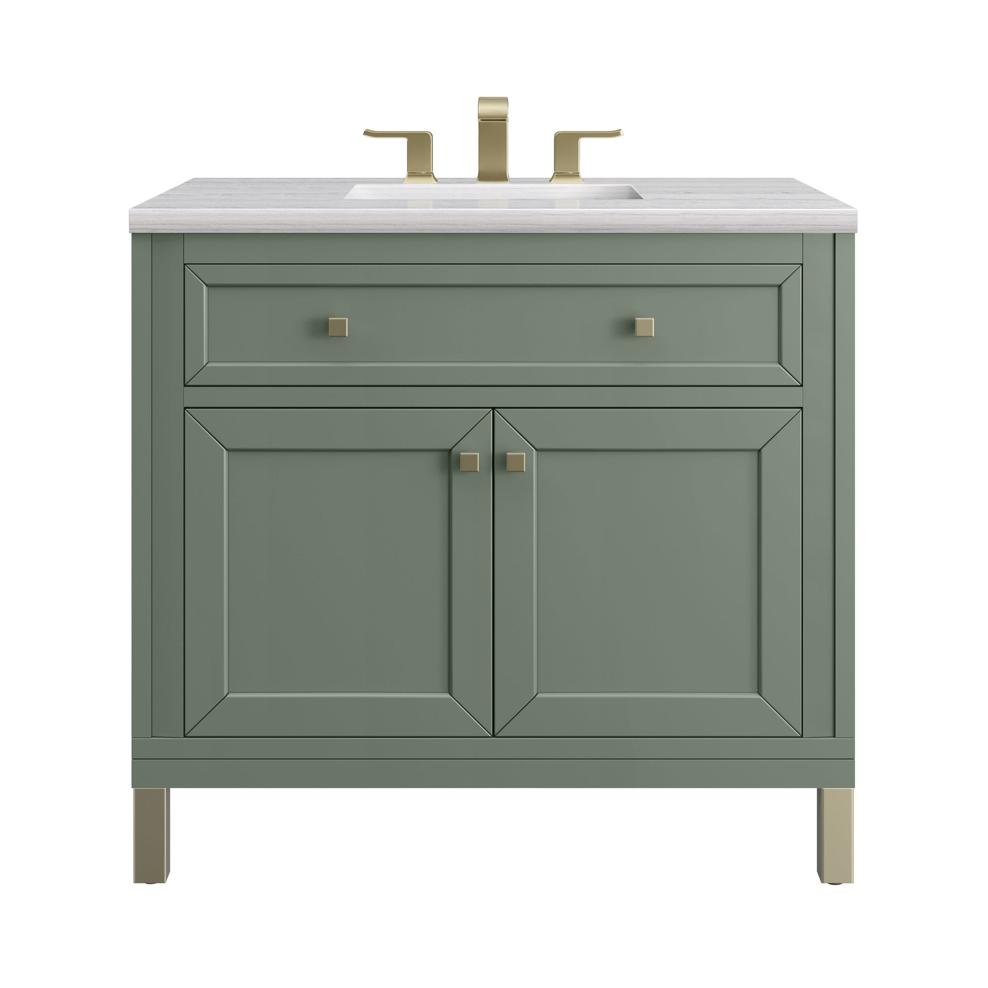 Smokey Celadon / Arctic Fall - 3 Faucet Holes
