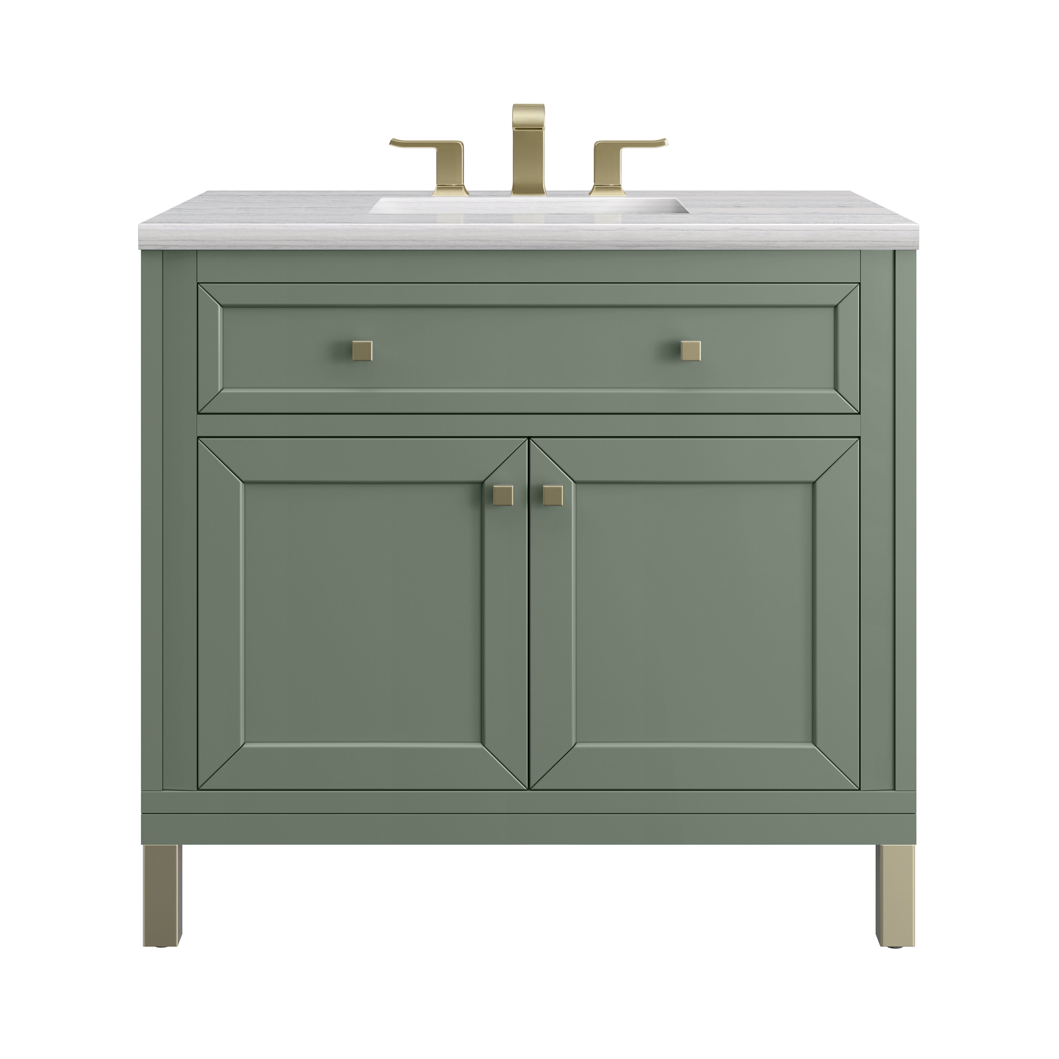 Smokey Celadon / Arctic Fall - 3 Faucet Holes