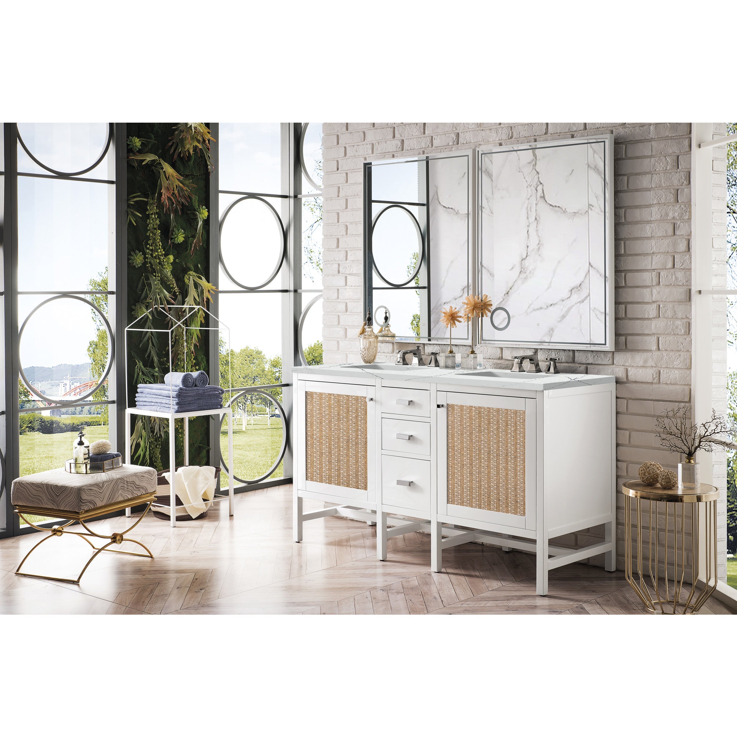 Glossy White / Ethereal Noctis - 3 Faucet Holes