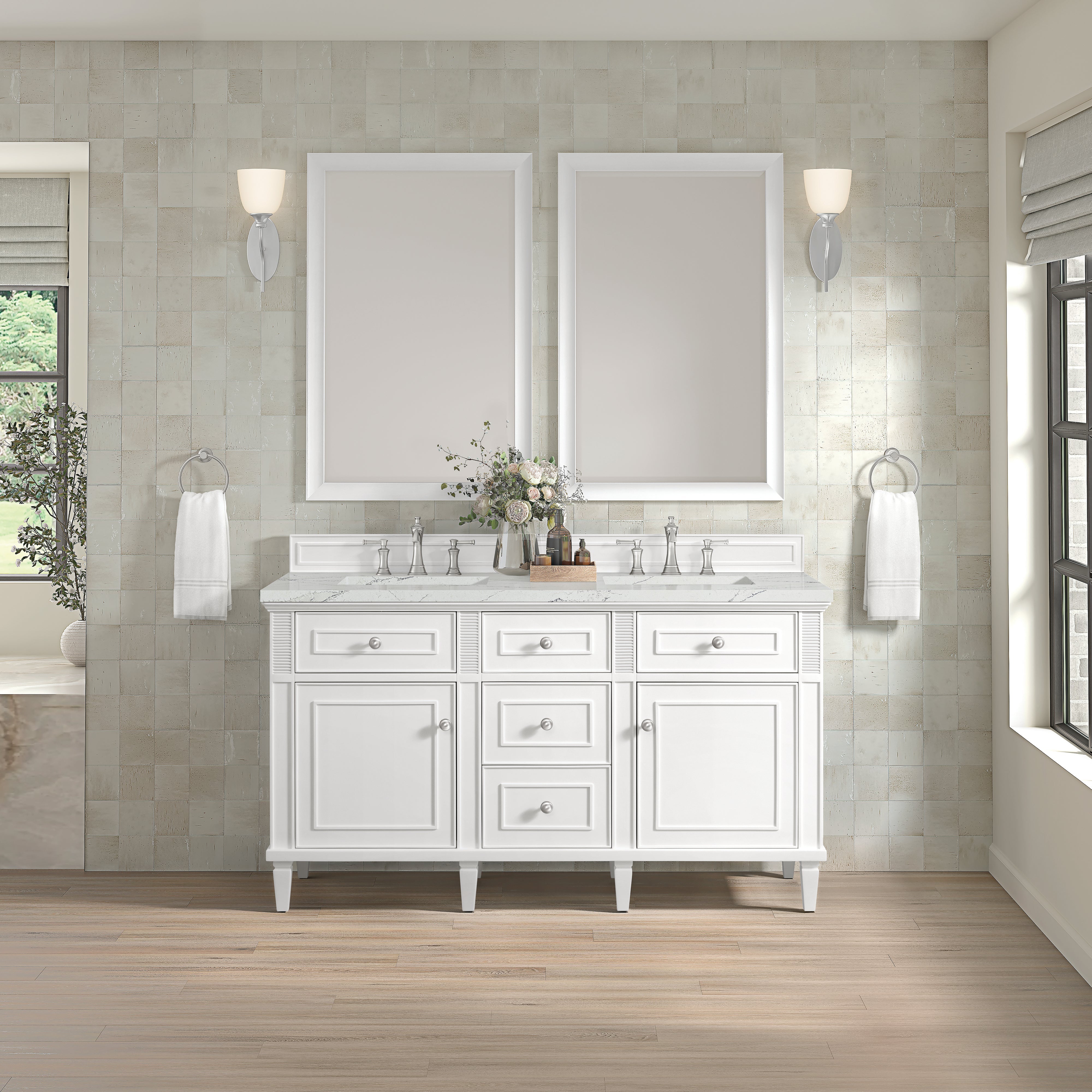 Bright White / Ethereal Noctis - 3 Faucet Holes