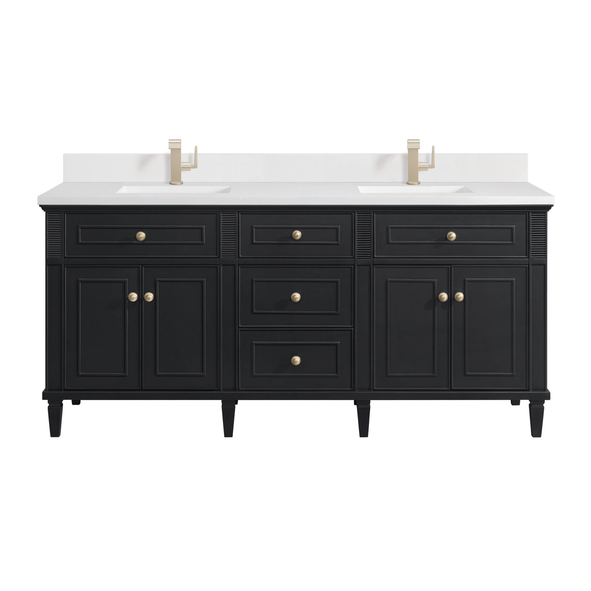 Black Onyx / White Zeus - 1 Faucet Hole