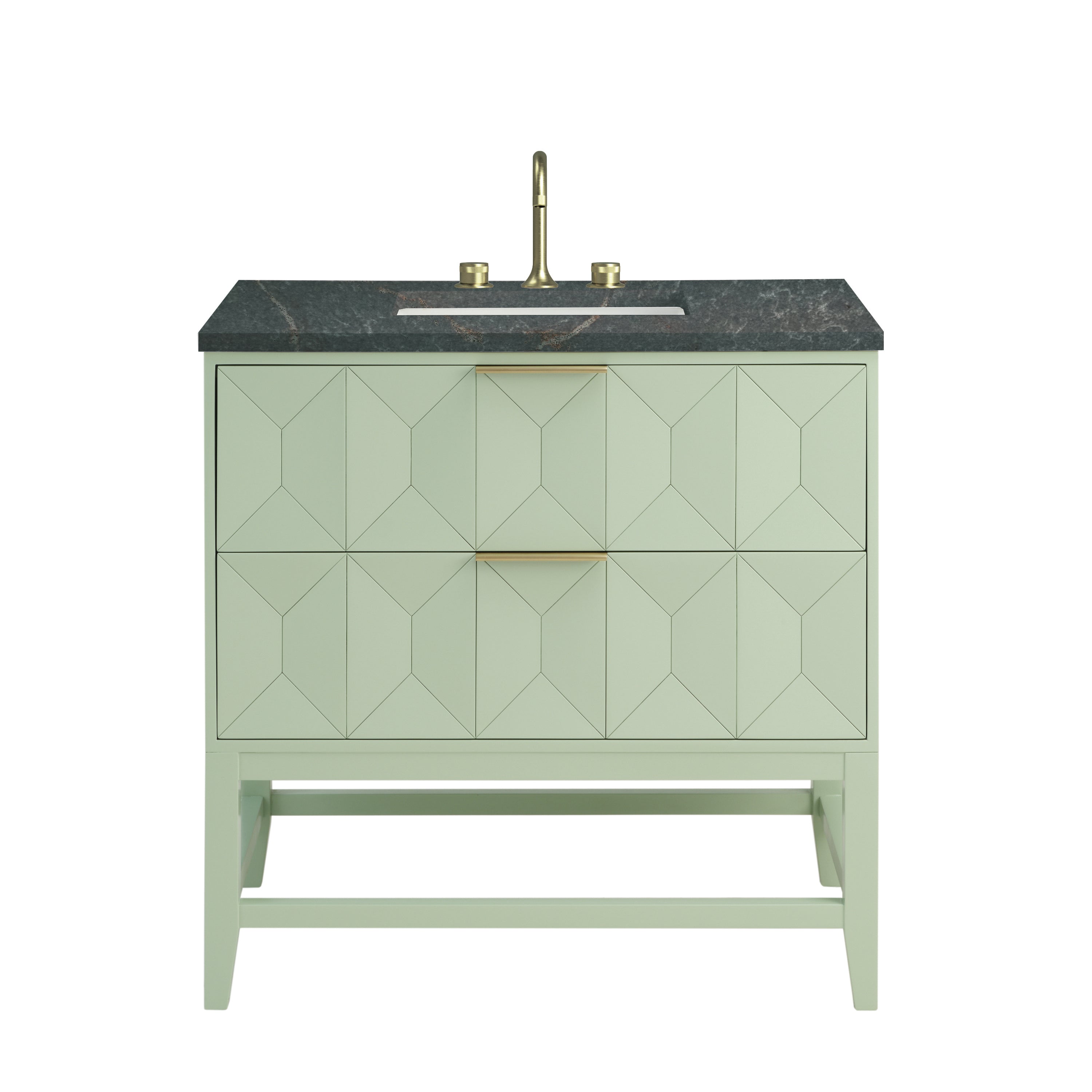 Pistachio / Parisien Bleu - 3 Faucet Holes