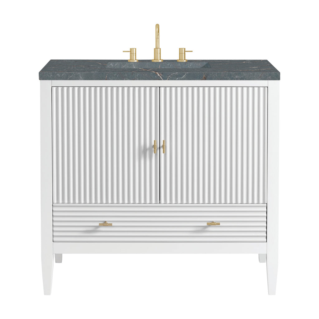 Bright White / Parisien Bleu - 3 Faucet Holes