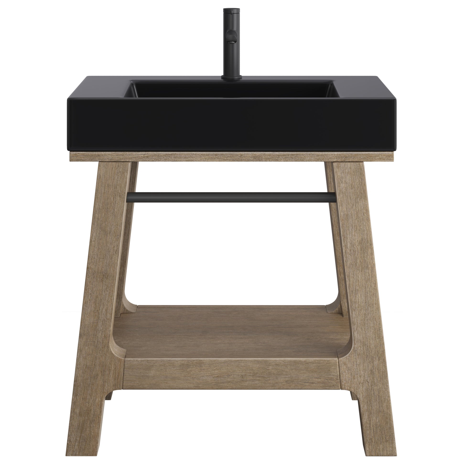 Weathered Timber / Matte Black