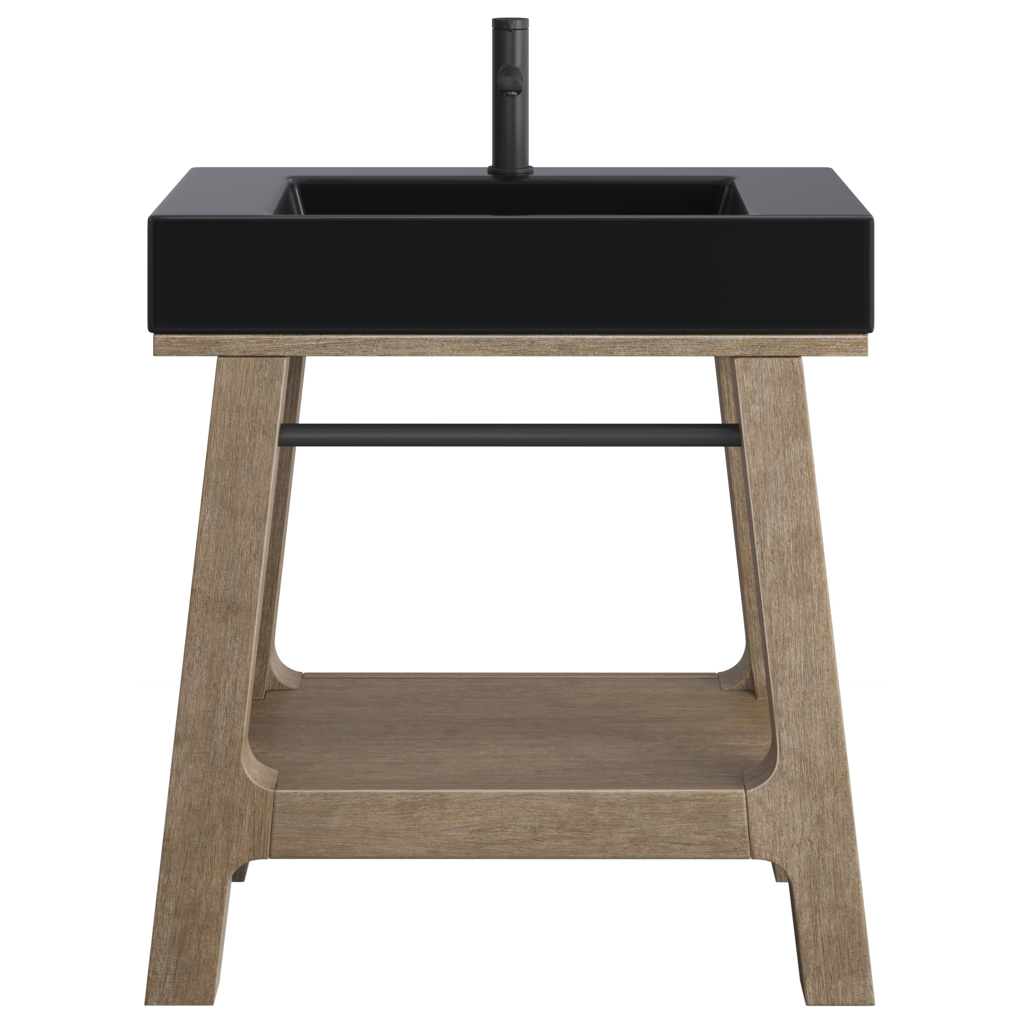Weathered Timber / Matte Black