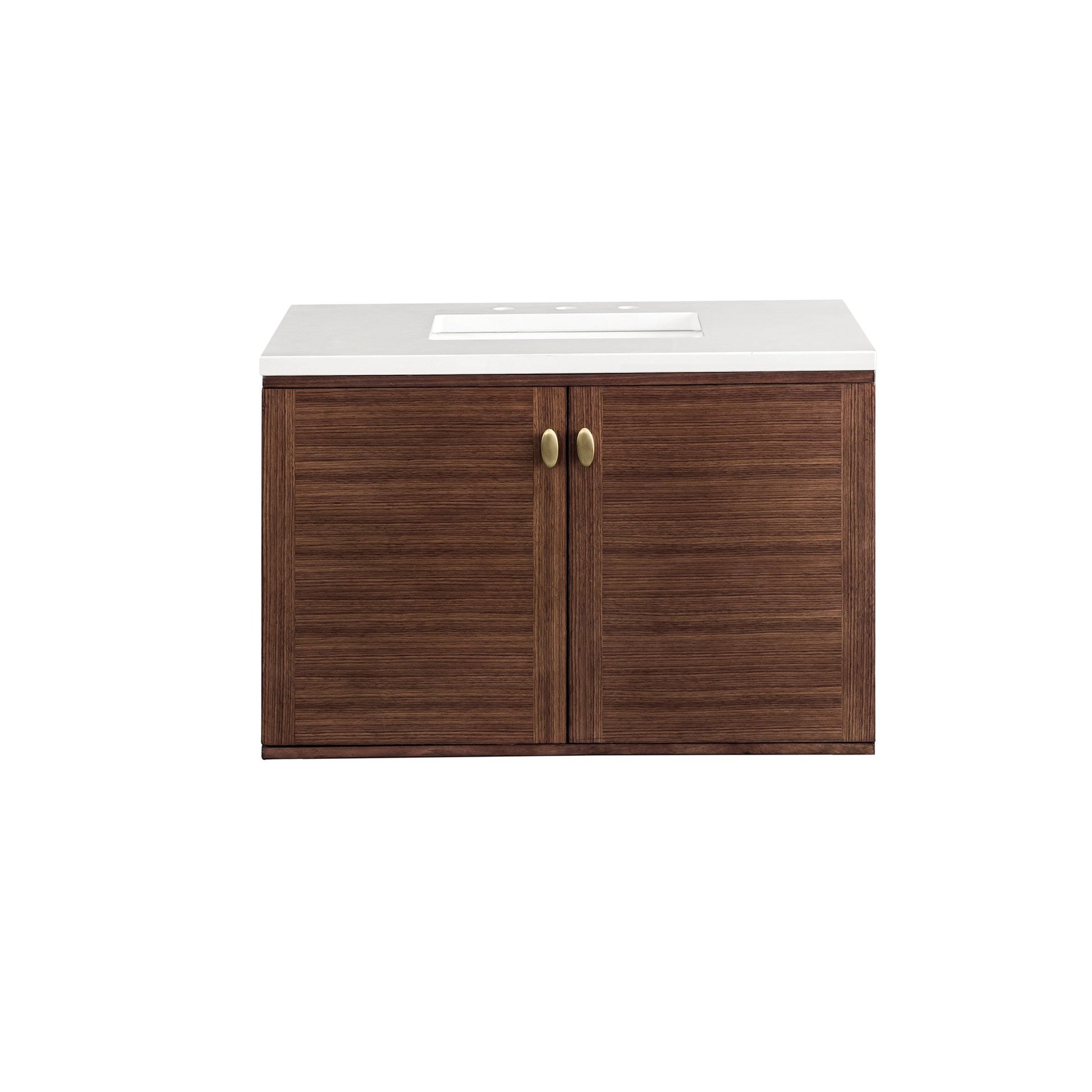 Mid-Century Walnut / White Zeus - 3 Faucet Holes
