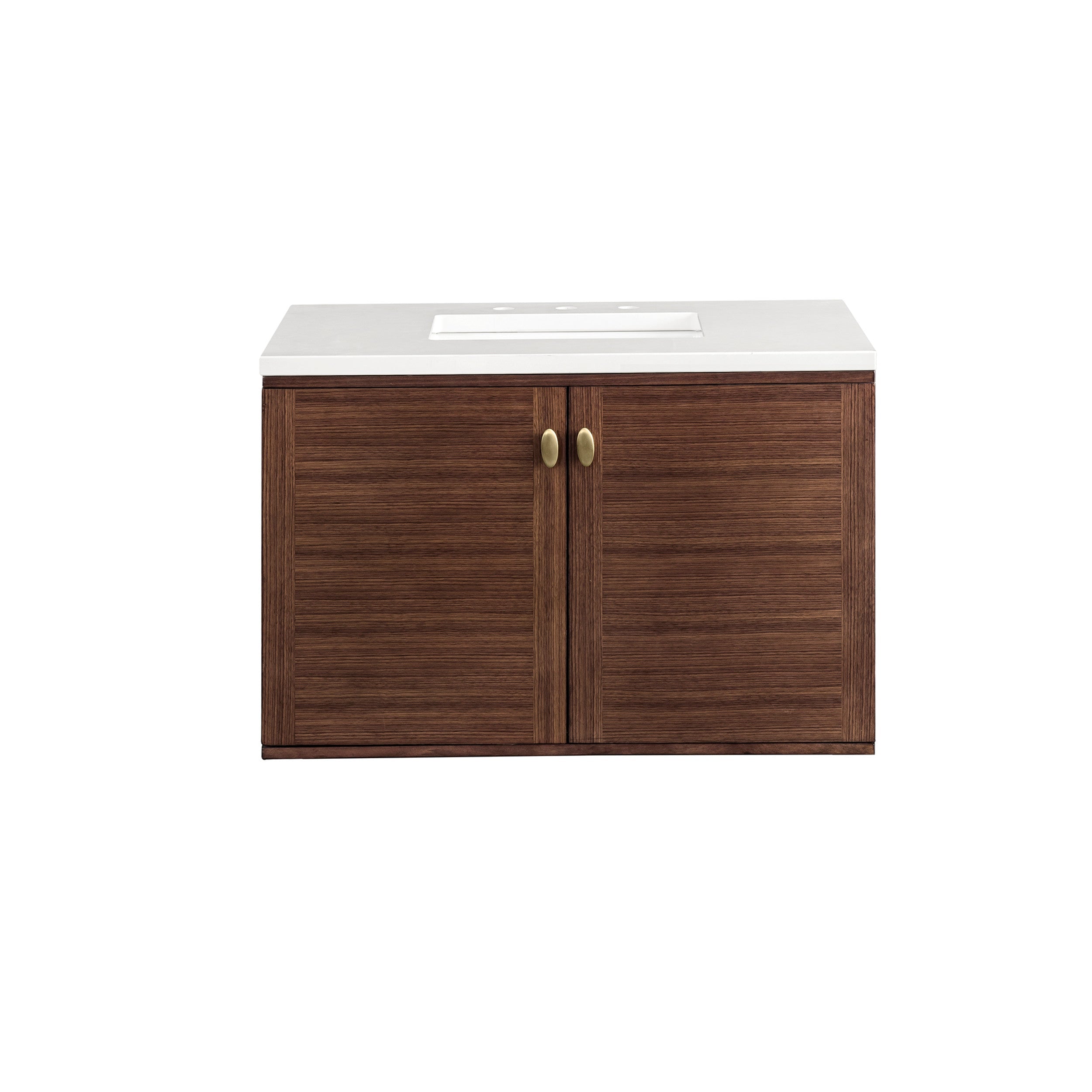 Mid-Century Walnut / White Zeus - 3 Faucet Holes