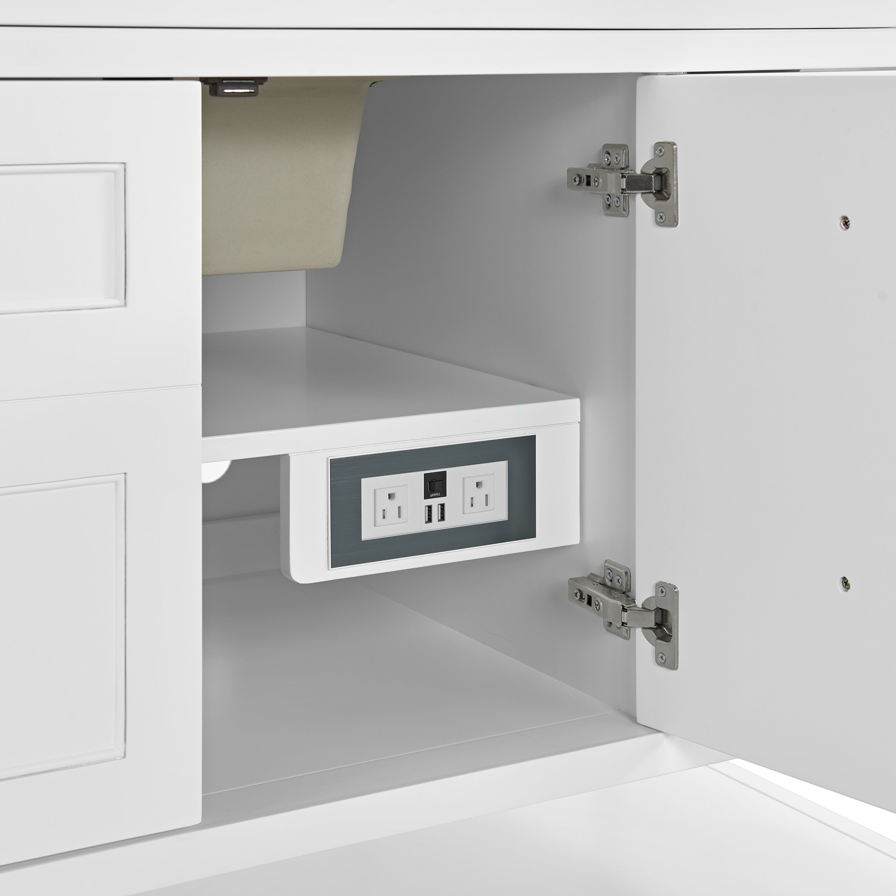 Bright White / No Countertop