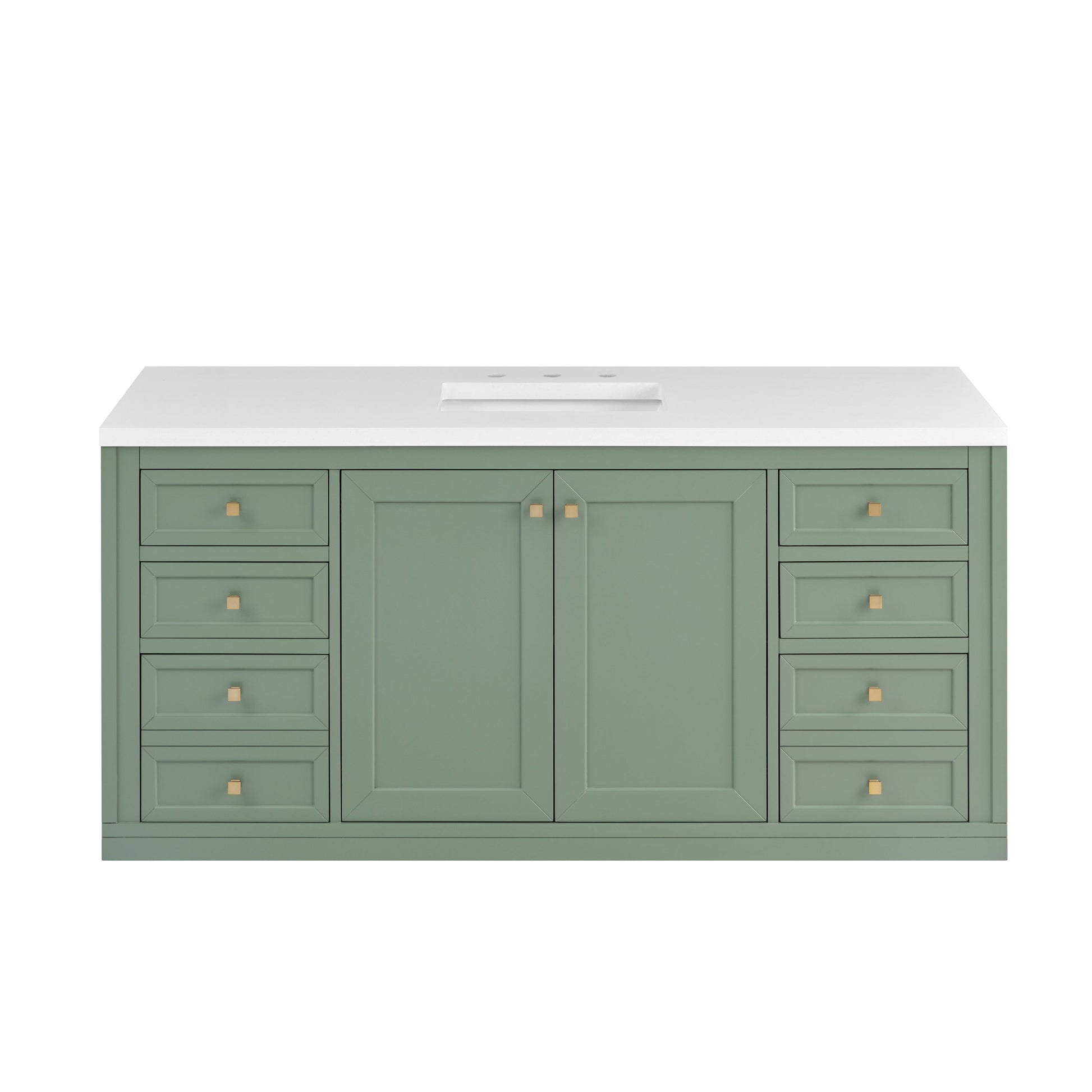 Smokey Celadon / White Zeus - 3 Faucet Holes