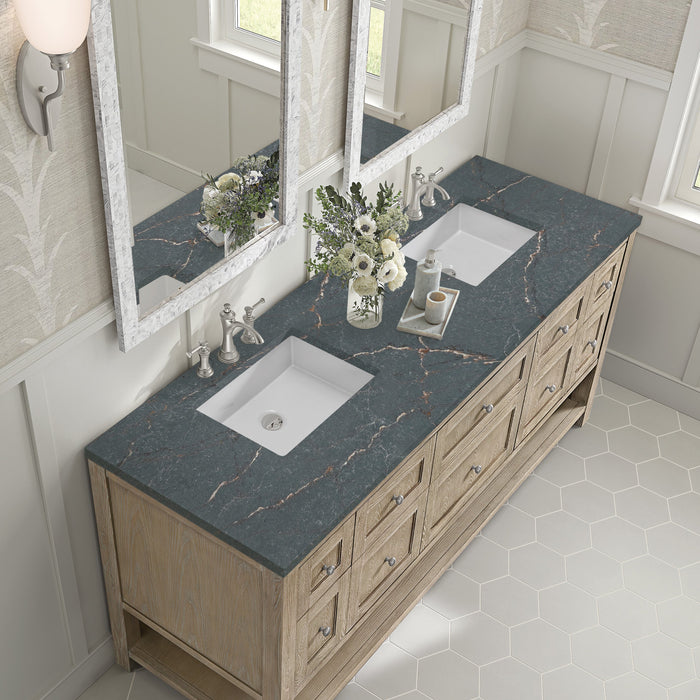 Whitewashed Oak / Parisien Bleu - 3 Faucet Holes