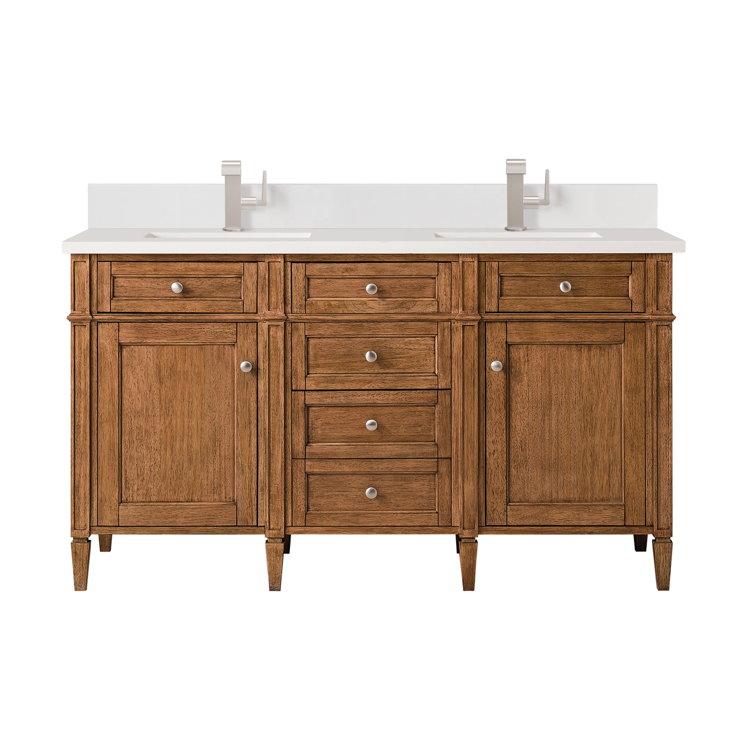 Saddle Brown / White Zeus - 1 Faucet Hole