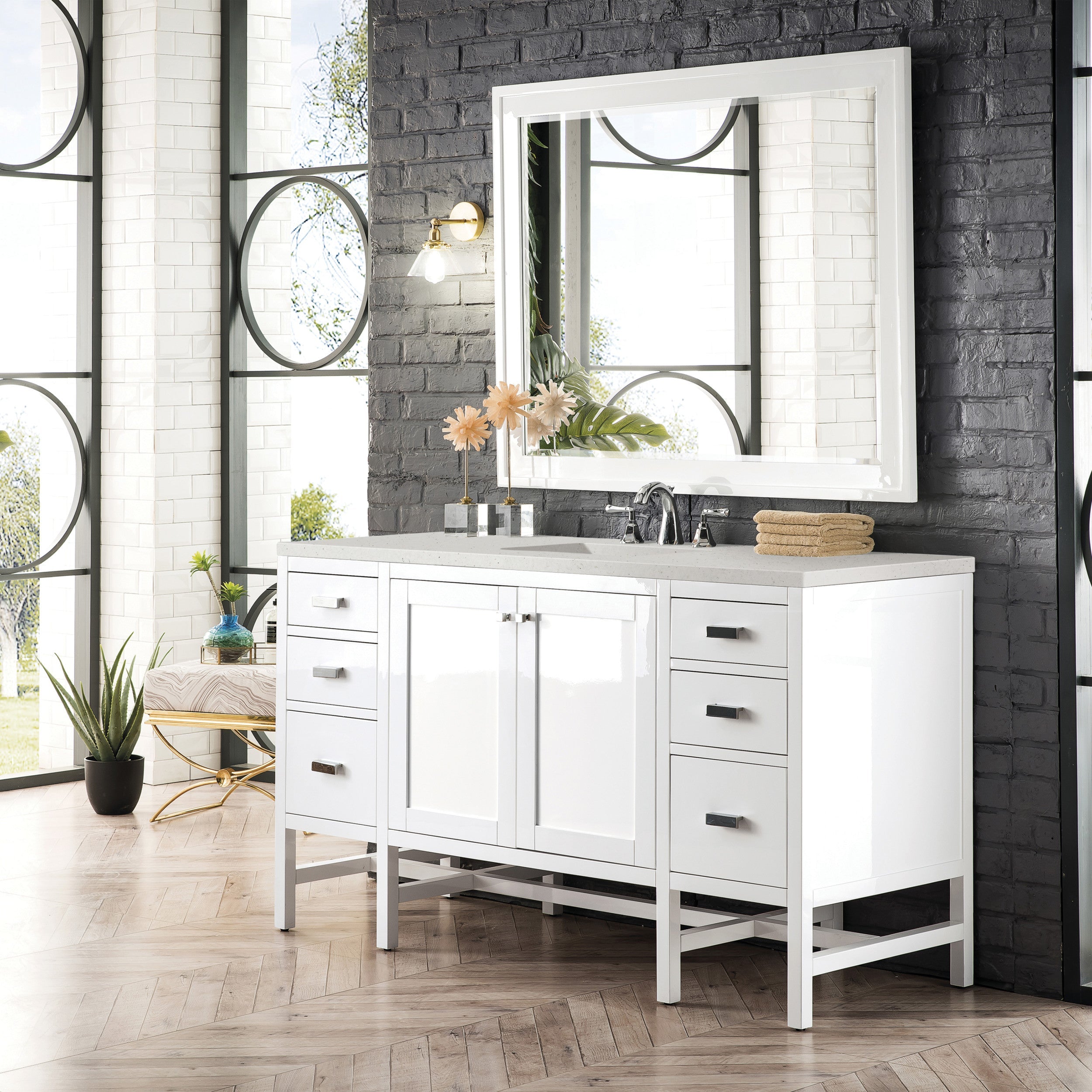 Glossy White / Lime Delight - 3 Faucet Holes
