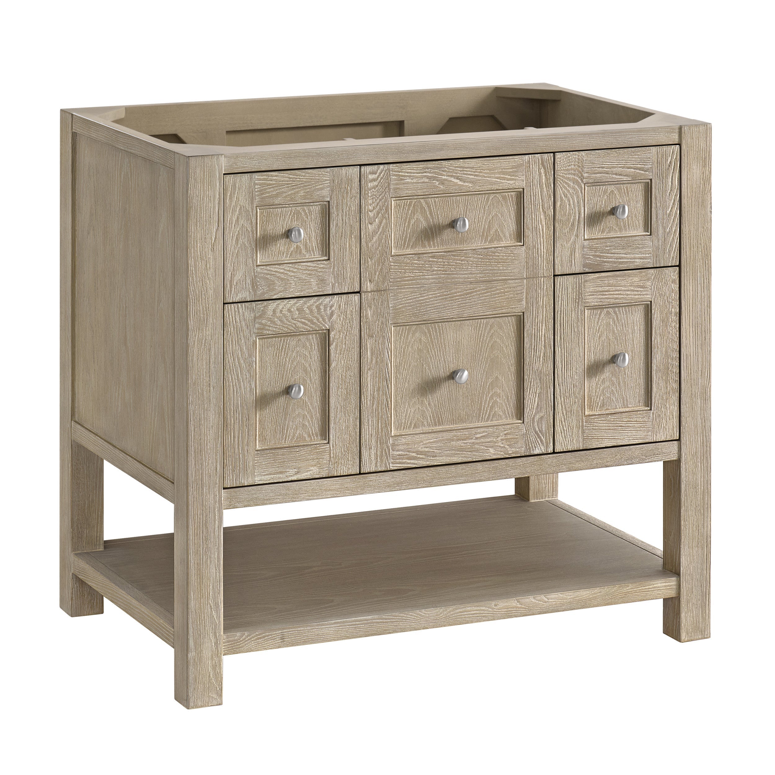 Whitewashed Oak / White Zeus - 3 Faucet Holes