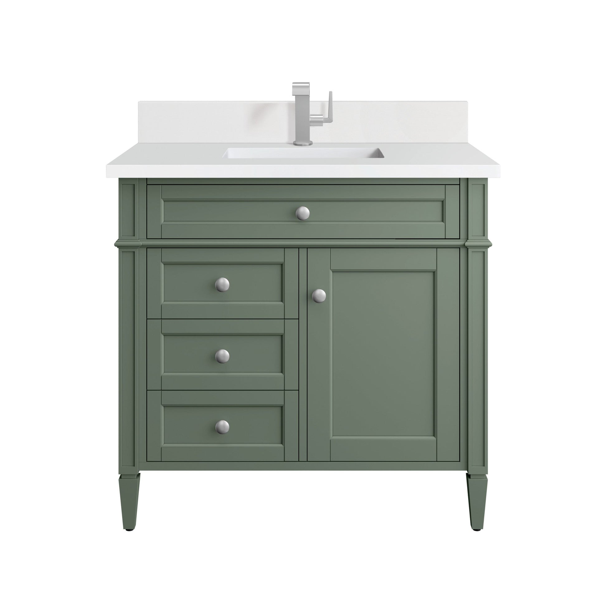 Smokey Celadon / White Zeus - 1 Faucet Hole