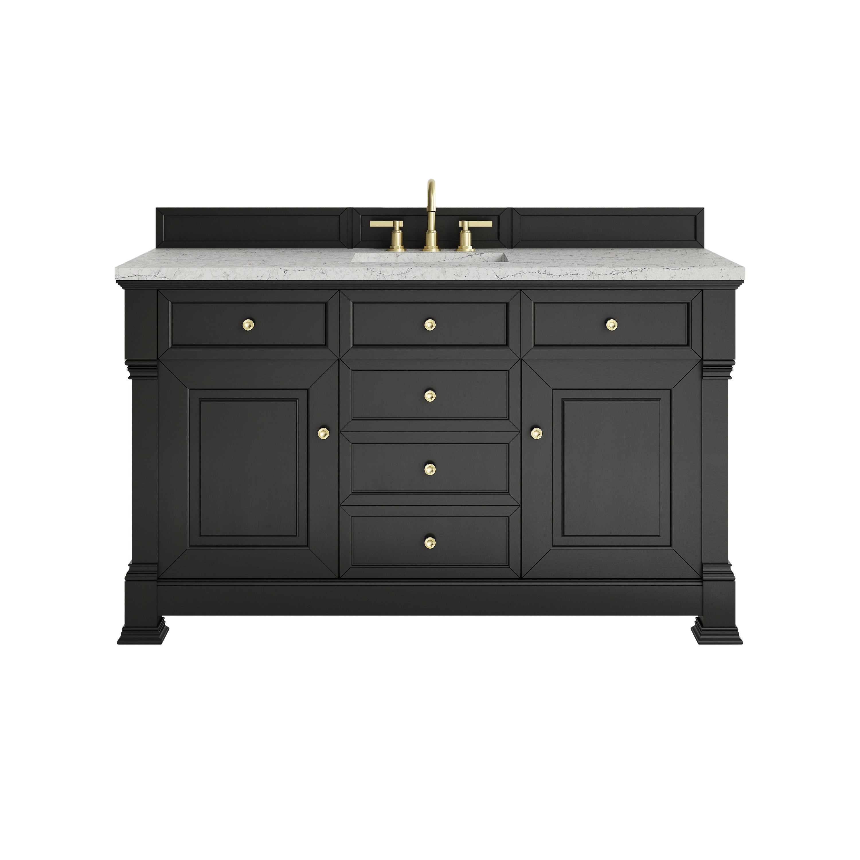 Black Onyx / Eternal Jasmine Pearl - 3 Faucet Holes