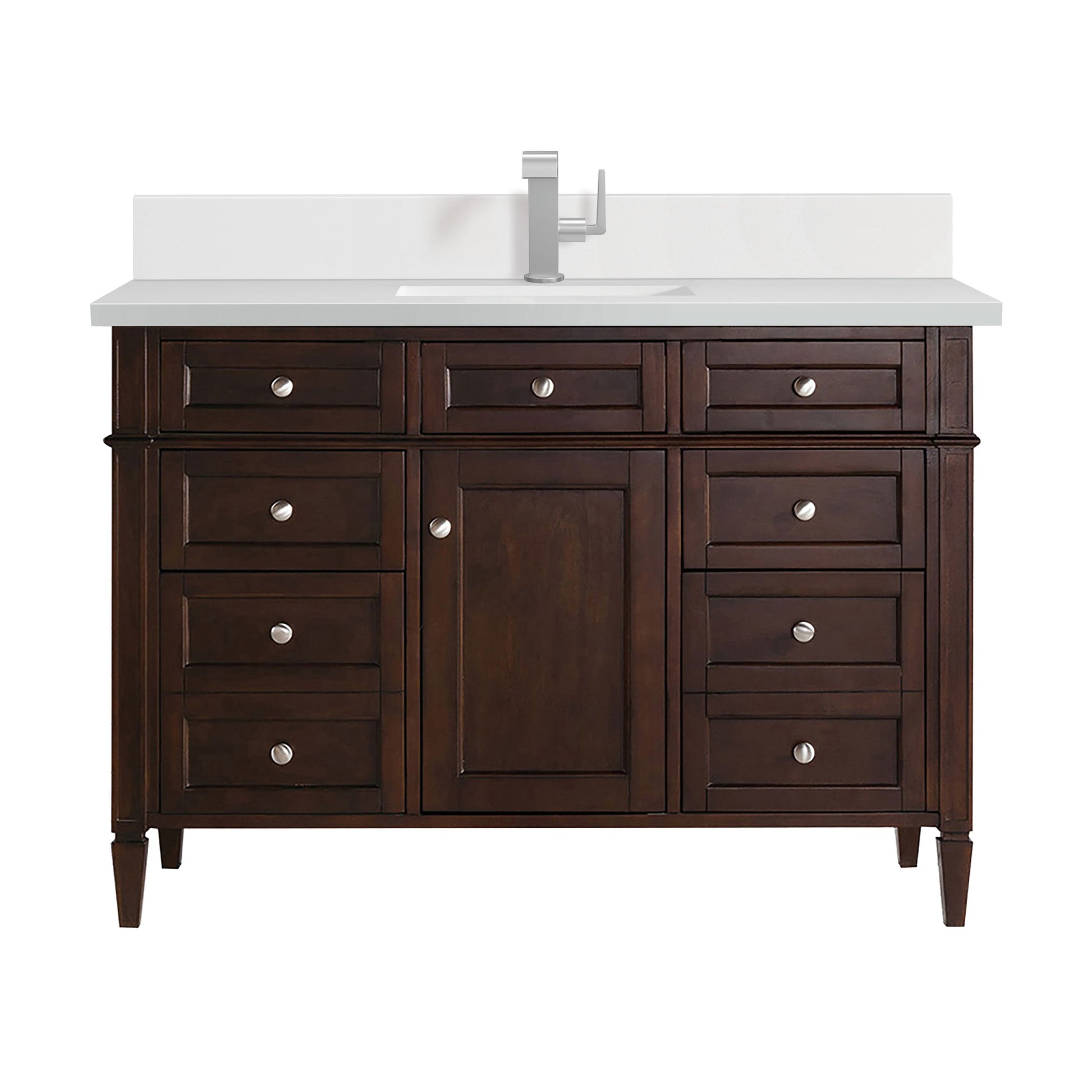 Burnished Mahogany / White Zeus - 1 Faucet Hole