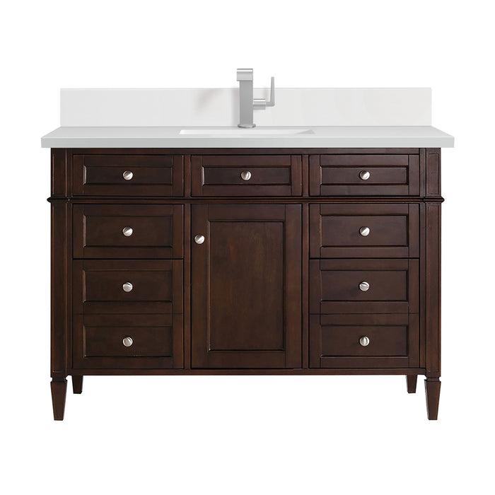 Burnished Mahogany / White Zeus - 1 Faucet Hole