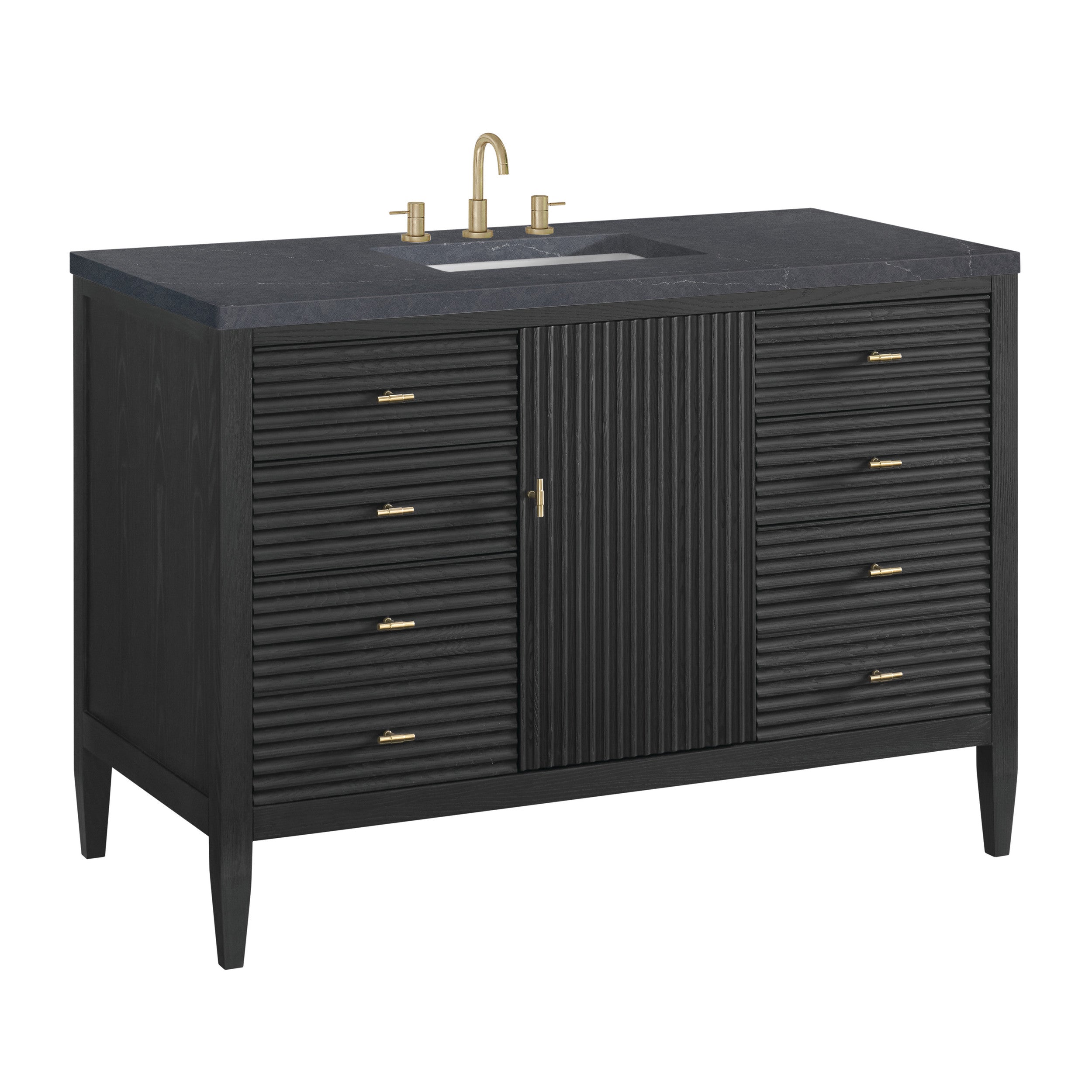 Carbon Oak / Charcoal Soapstone - 3 Faucet Holes
