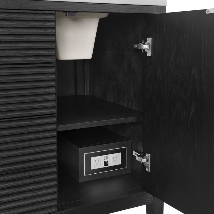 Carbon Oak / No Countertop