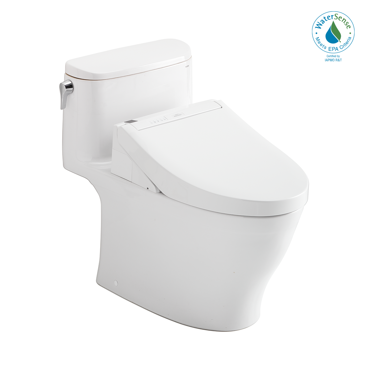 Toto Washlet+ Nexus 1G One Piece Elongated 1.0 GPF Toilet and Washlet C5 Bidet Seat